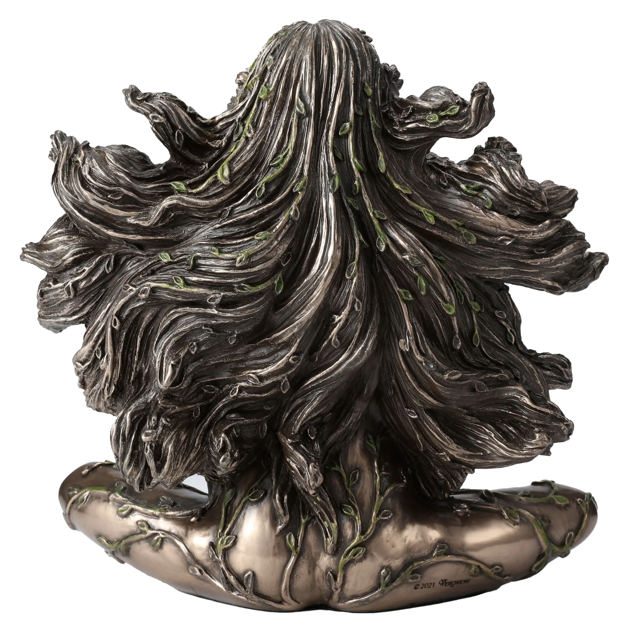 Sitting Pregnant Mother Gaia With Butterflies 17.5cm Veronese Statue — additional product image 4 from ArtStatues
