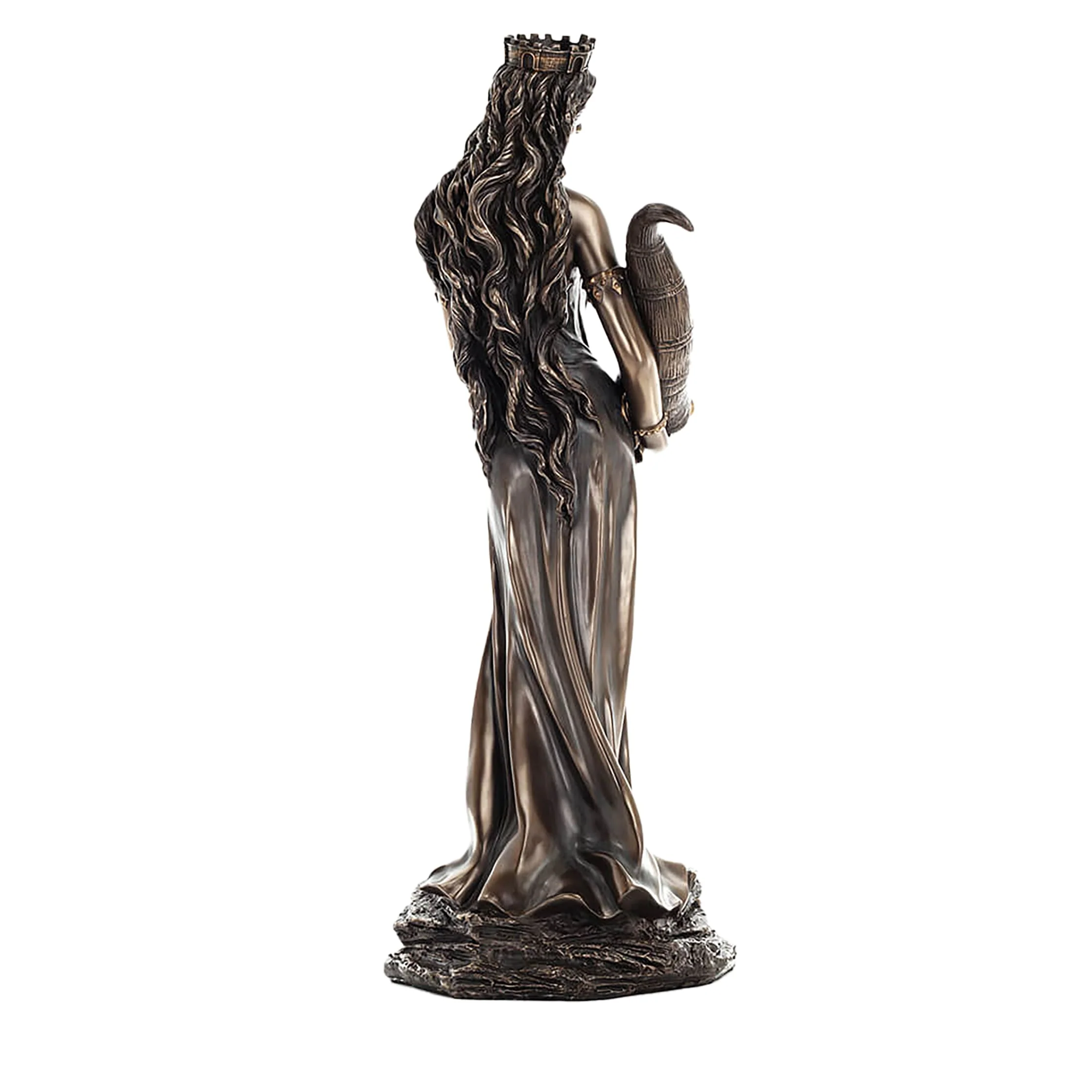 Fortuna Goddess of Luck Statue – 71cm Veronese Cold-Cast Bronze Roman Mythology Figurine — additional product image 3 from ArtStatues