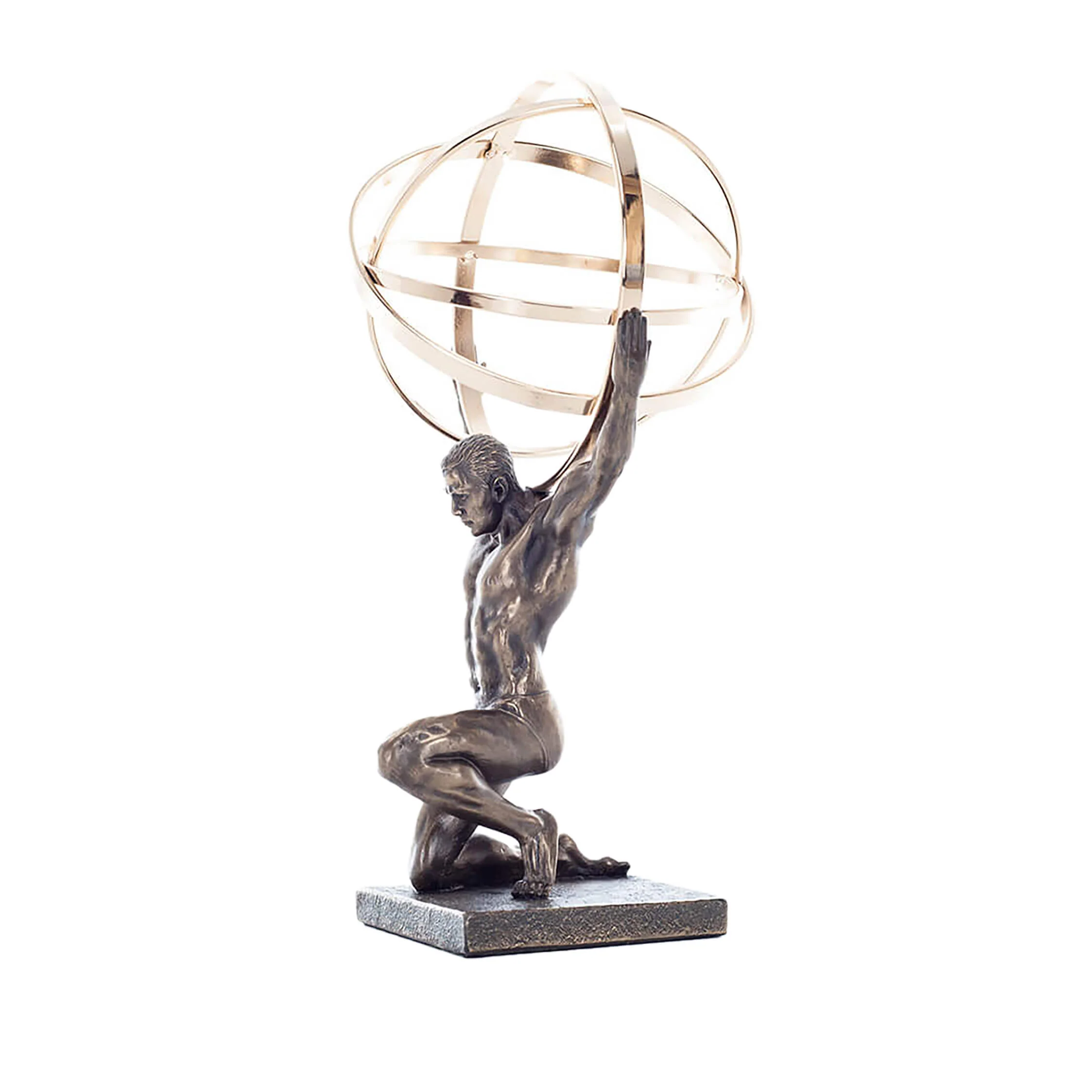 Atlas Titan Statue – Cold-Cast Bronze, 20.5 cm Mythology Figurine — additional product image 2 from ArtStatues
