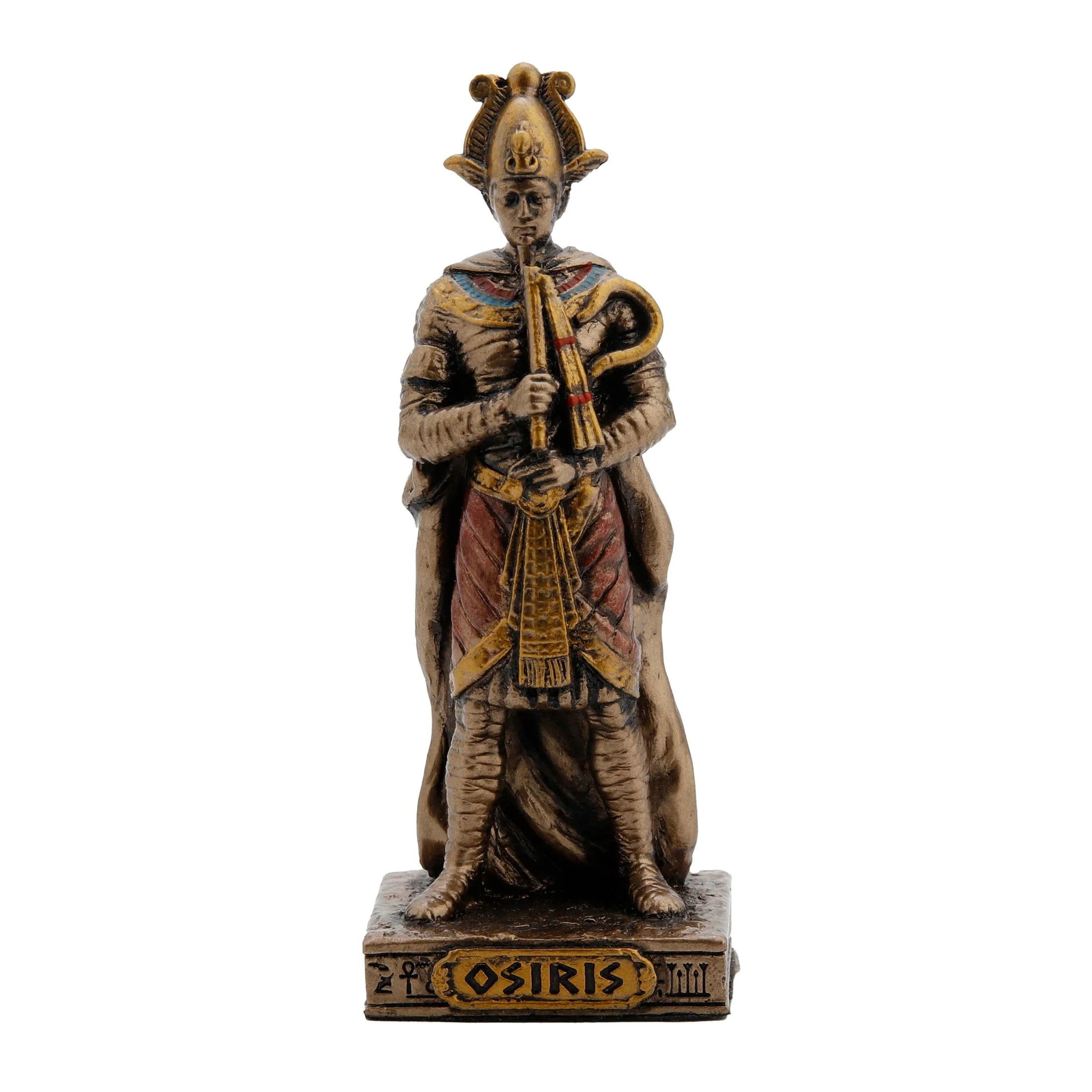 Osiris Egyptian God Statue – Cold-Cast Bronze, 8.5 cm