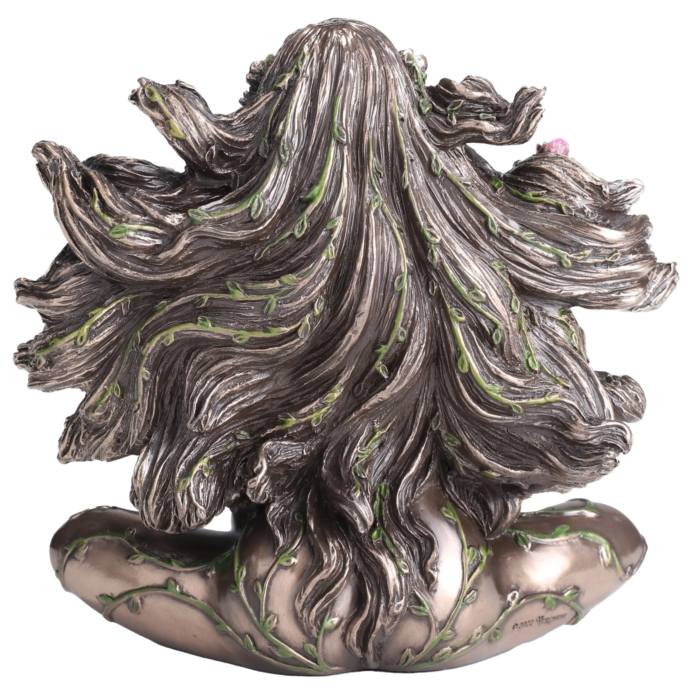 Sitting Pregnant Mother Gaia With Butterflies 12.5cm Veronese Statue — additional product image 3 from ArtStatues