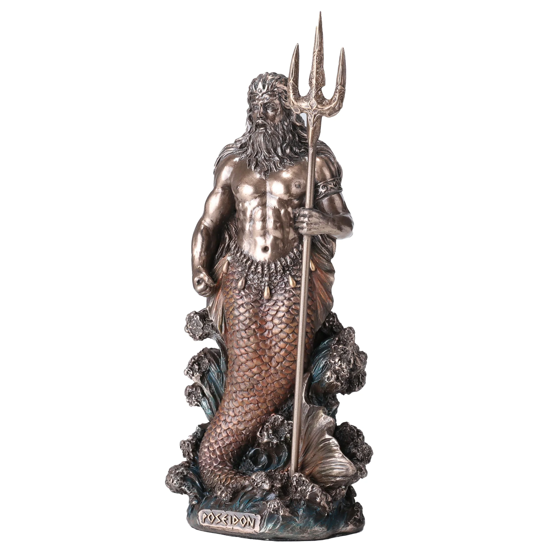Poseidon Greek God Of The Sea 18cm Veronese Statue — additional product image 3 from ArtStatues