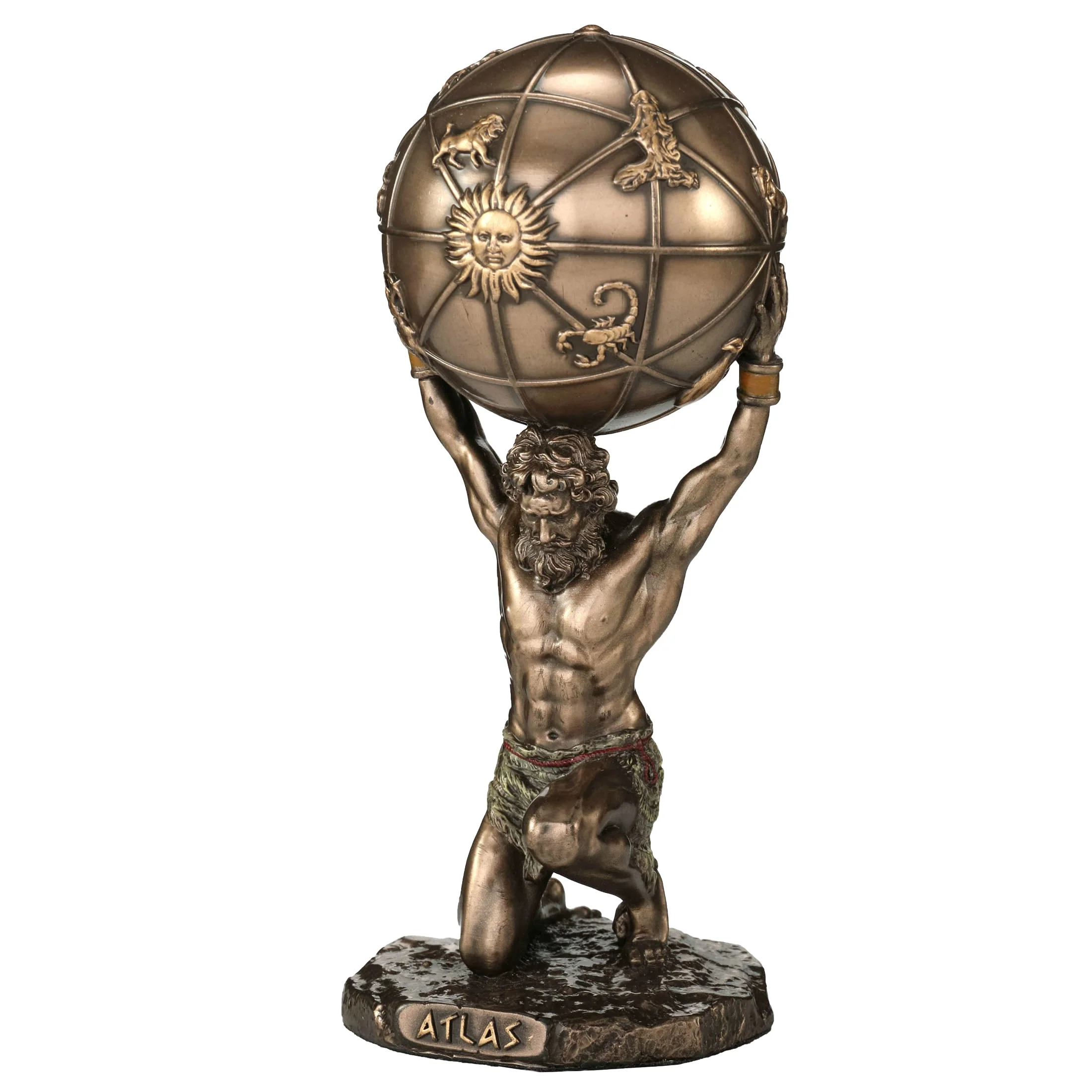 Atlas The Titan Who Holds The Sky 14cm Veronese Statue — additional product image 3 from ArtStatues