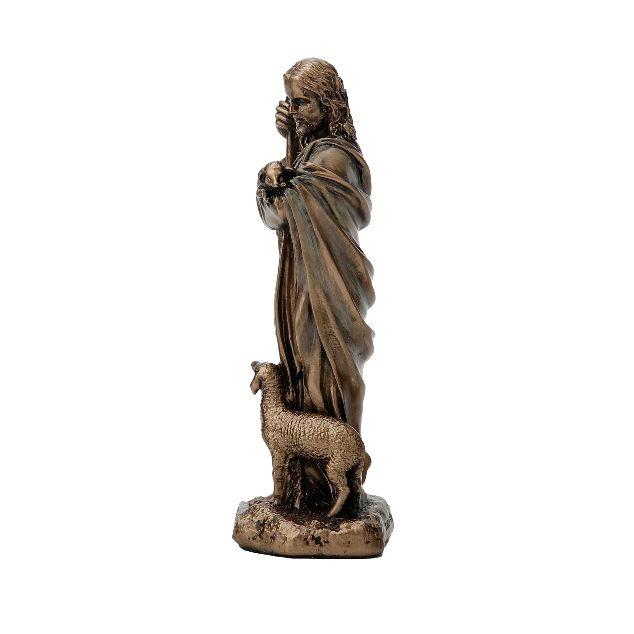 Good Shepherd Statue – Cold-Cast Bronze, 8.5 cm Figurine — additional product image 2 from ArtStatues