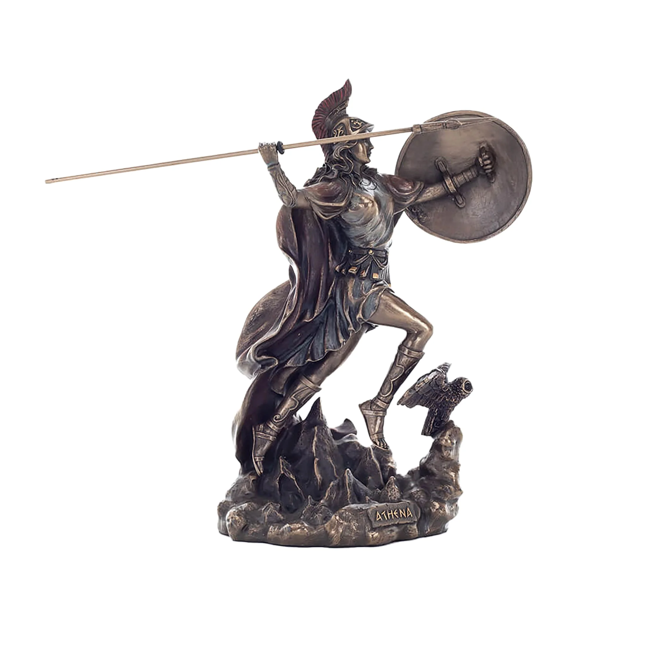 Athena Cold-Cast Bronze Statue – 28 cm Greek Goddess Figurine — additional product image 3 from ArtStatues