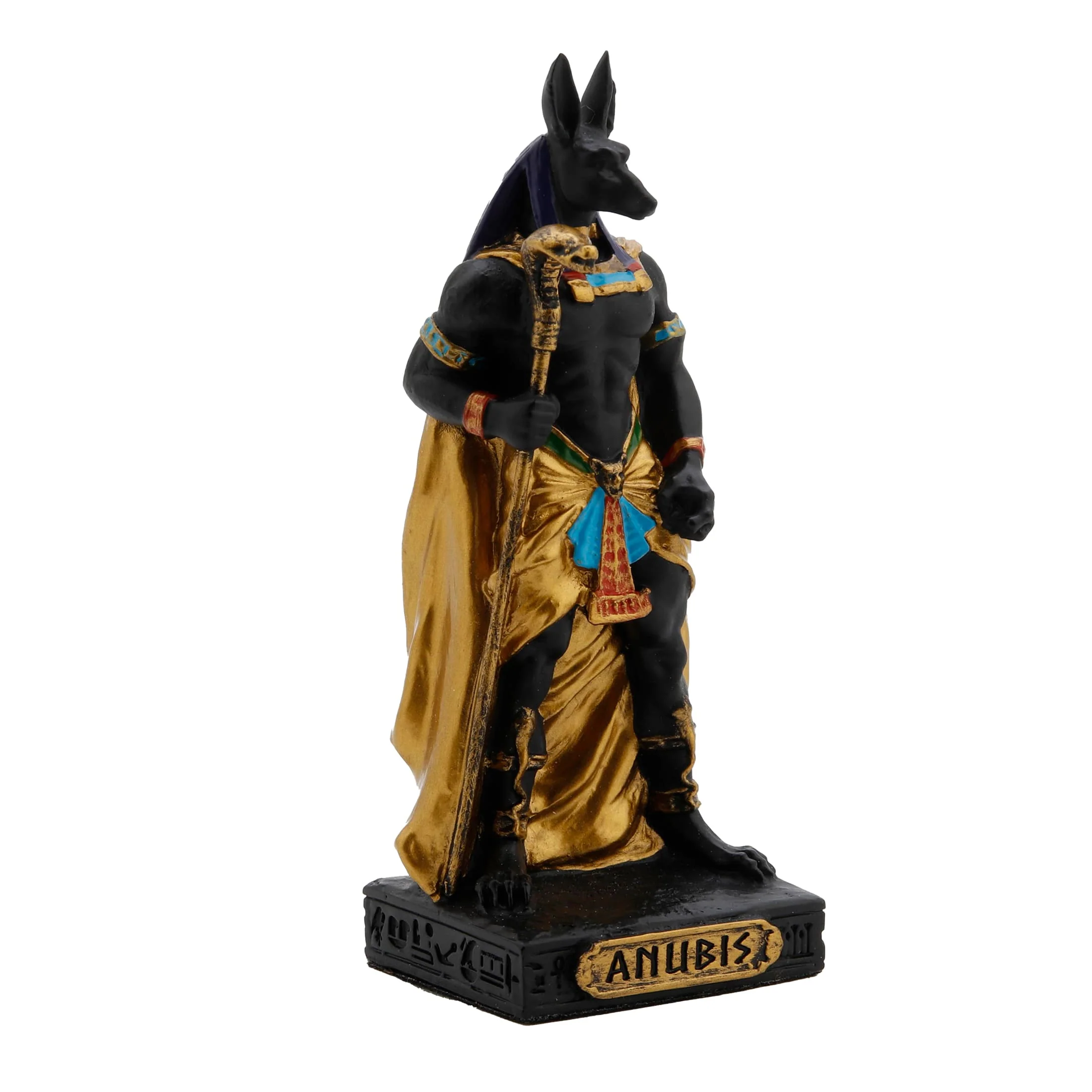 Anubis Egyptian God Resin Statue with Gold Accents – 8.5 cm — additional product image 2 from ArtStatues