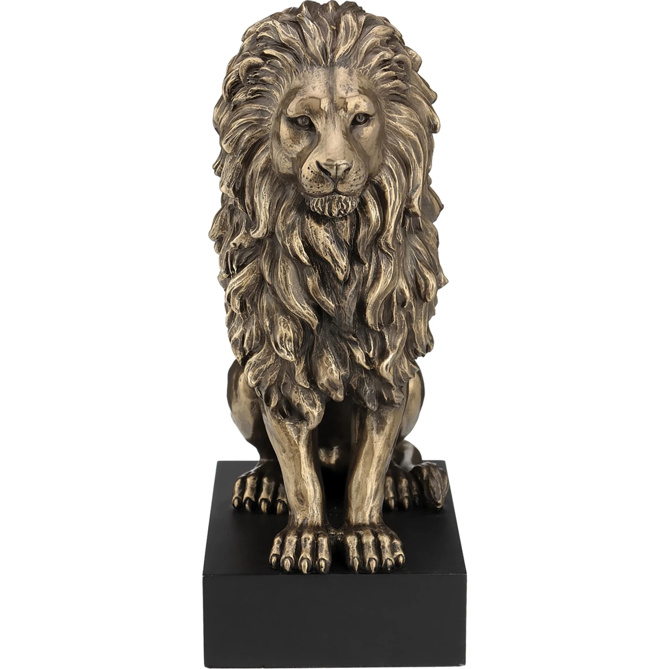 Sitting Lion Bronze Statue – 22.3×16 cm Majestic Wildlife Figurine — additional product image 2 from ArtStatues