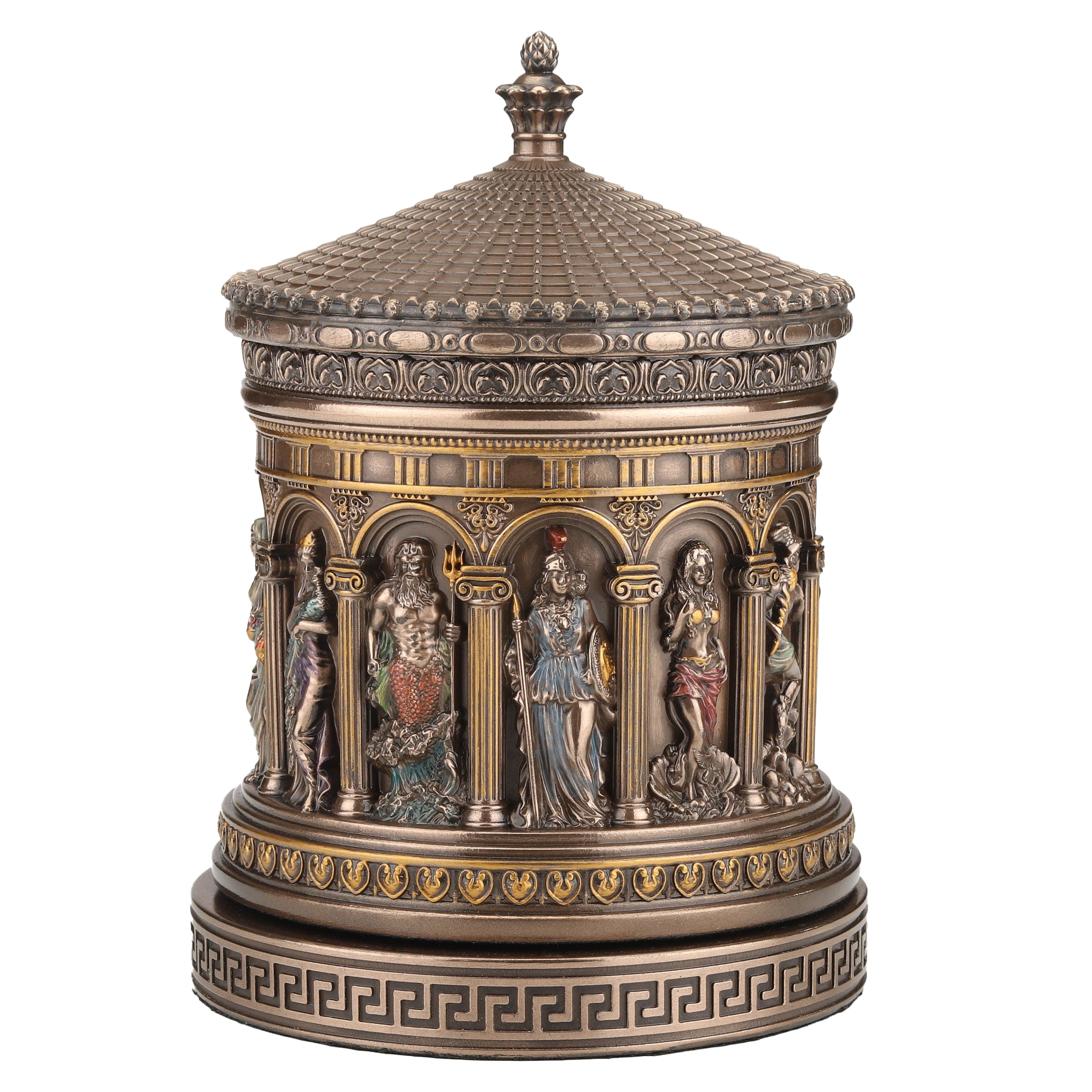 Pantheon Gods Jewelry Box - 16.5 x 11 cm Cold-Cast Bronze — additional product image 4 from ArtStatues