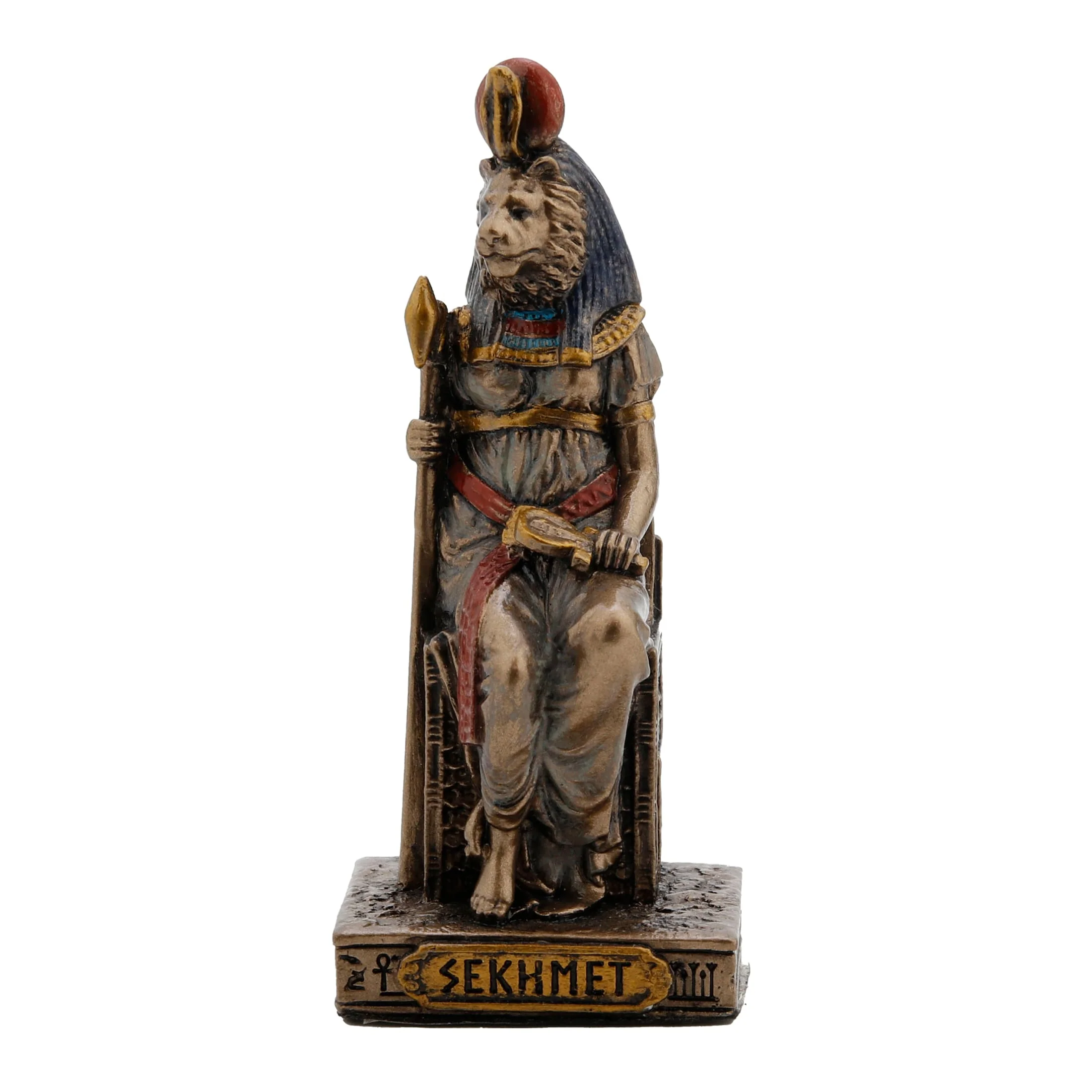 Sekhmet Egyptian Goddess Statue – Cold-Cast Bronze, 8.5 cm