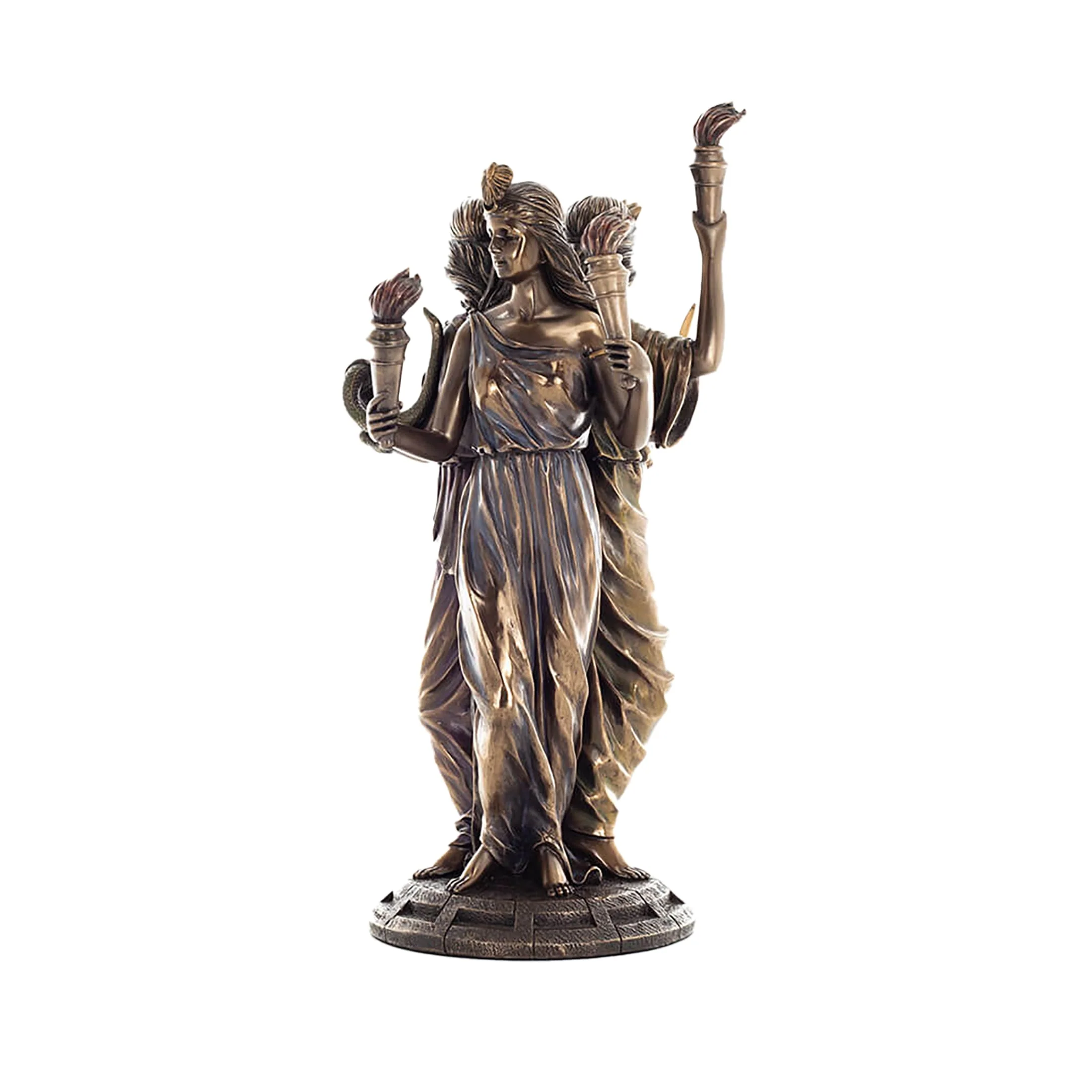 Hecate Triple Goddess Bronze Statue 30cm Witchcraft & Moon Deity — additional product image 3 from ArtStatues