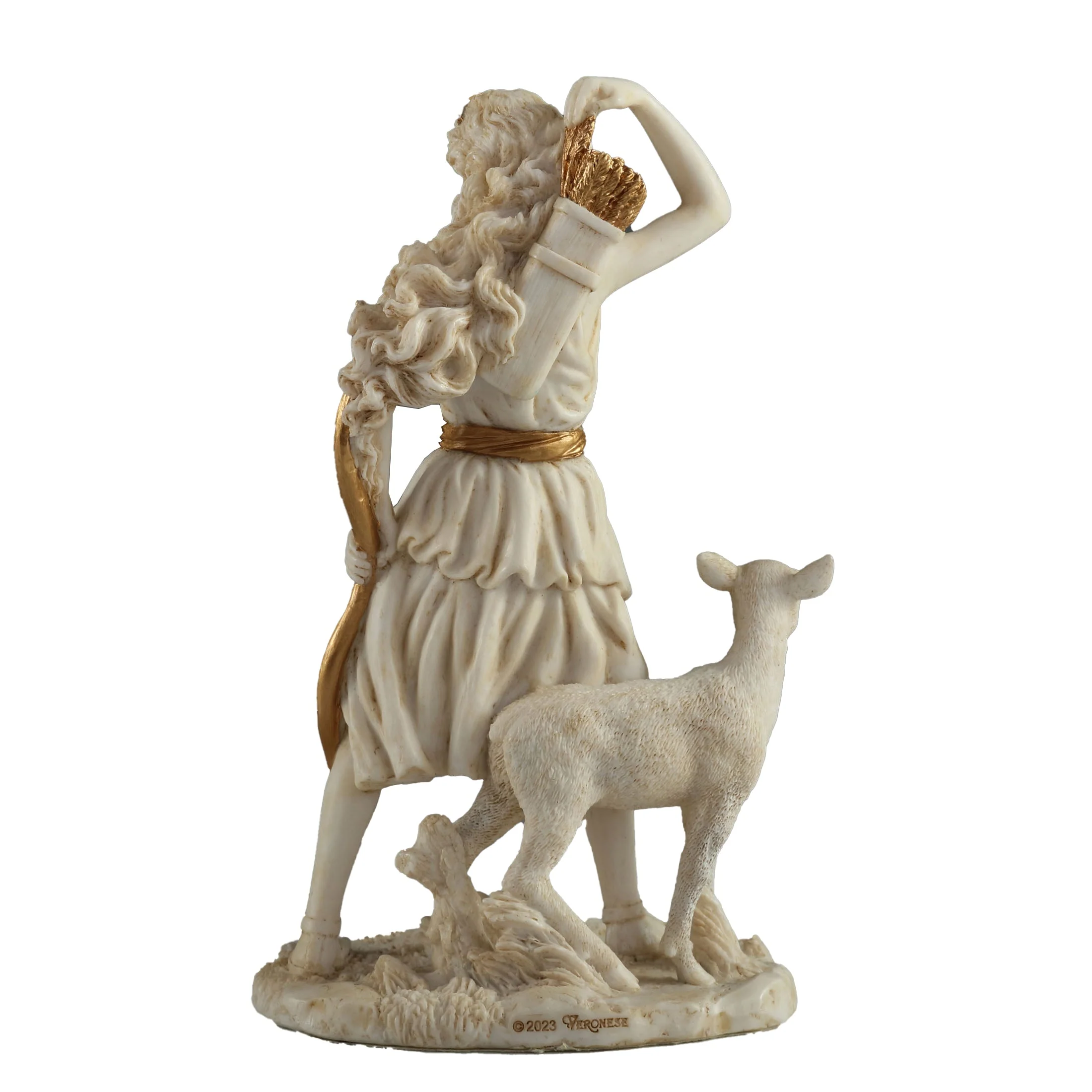 Artemis The Greek Goddess Of The Hunt 16.5cm Veronese White Statue — additional product image 4 from ArtStatues