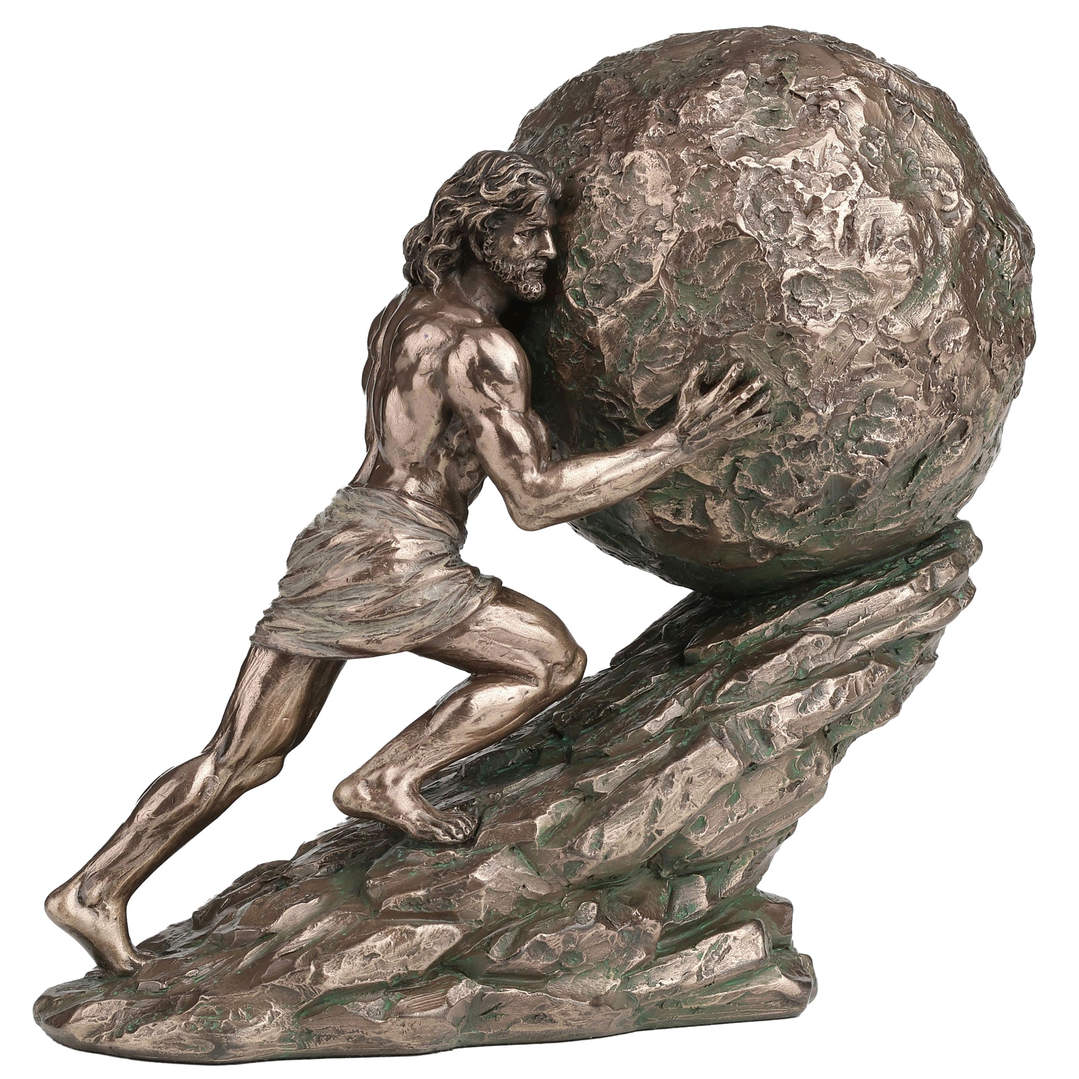 Sisyphus Statue - 18 x 16 cm Cold-Cast Bronze Figurine by Veronese — additional product image 3 from ArtStatues