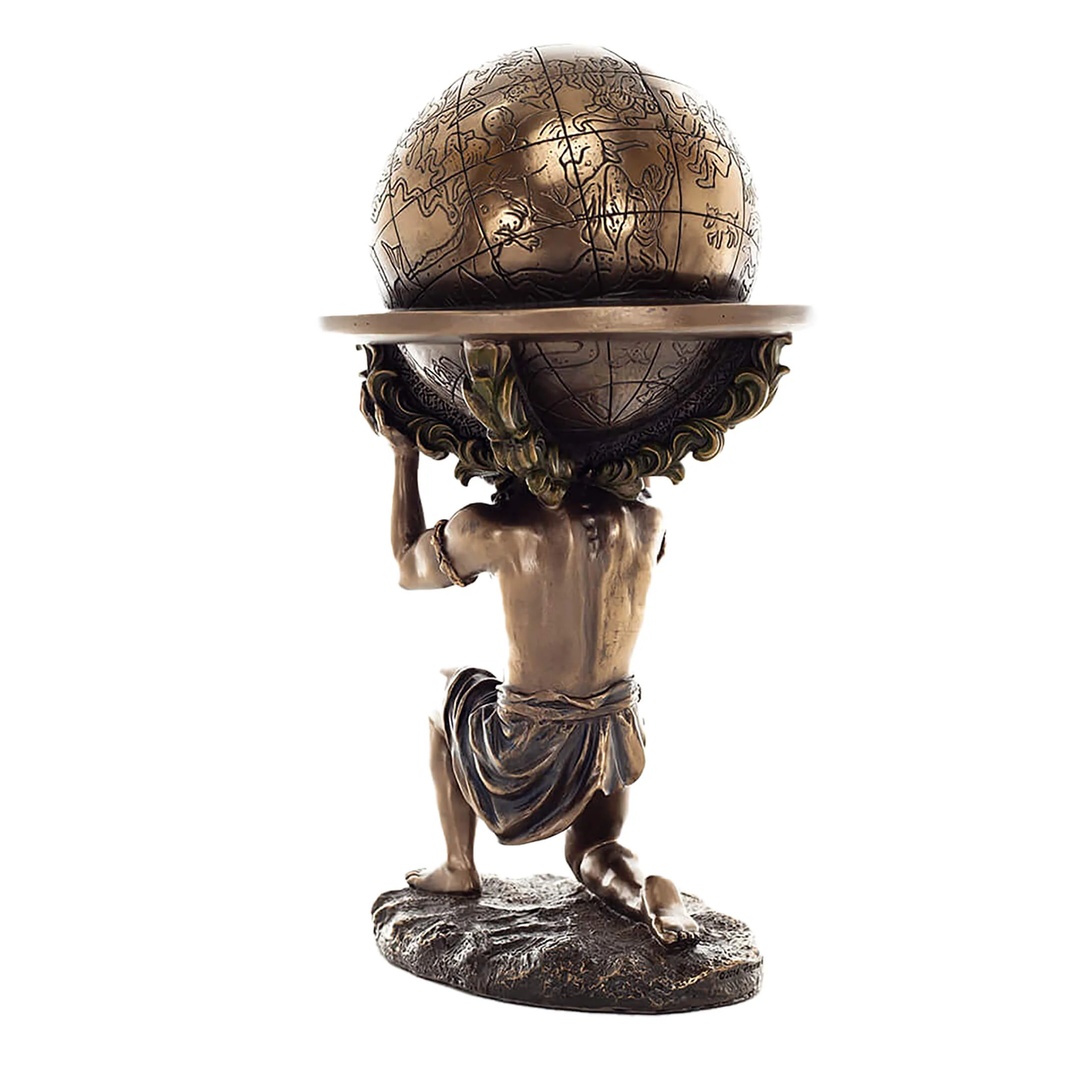 Atlas Titan Bronze Statue – 23.5 cm Greek Mythology Sculpture — additional product image 3 from ArtStatues