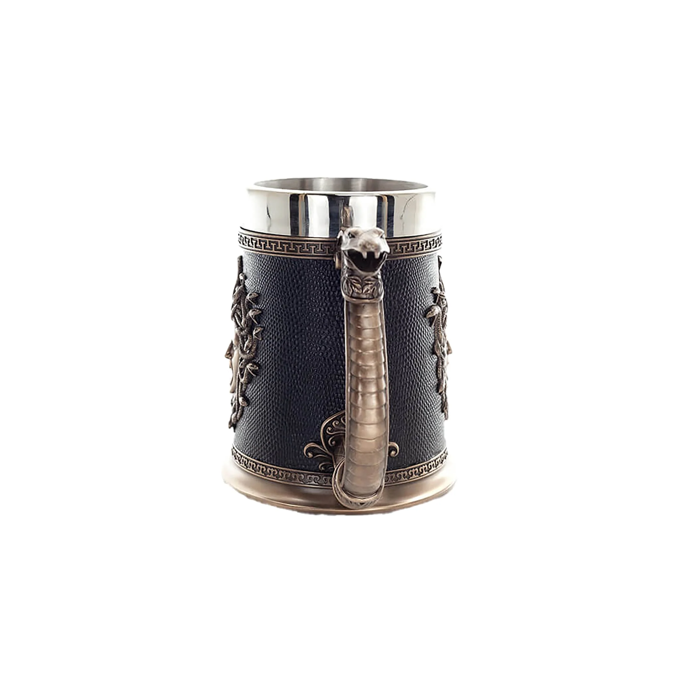 Medusa Tankard – Cold-Cast Bronze Greek Mythology Mug, 17.7×14.5 cm — additional product image 2 from ArtStatues