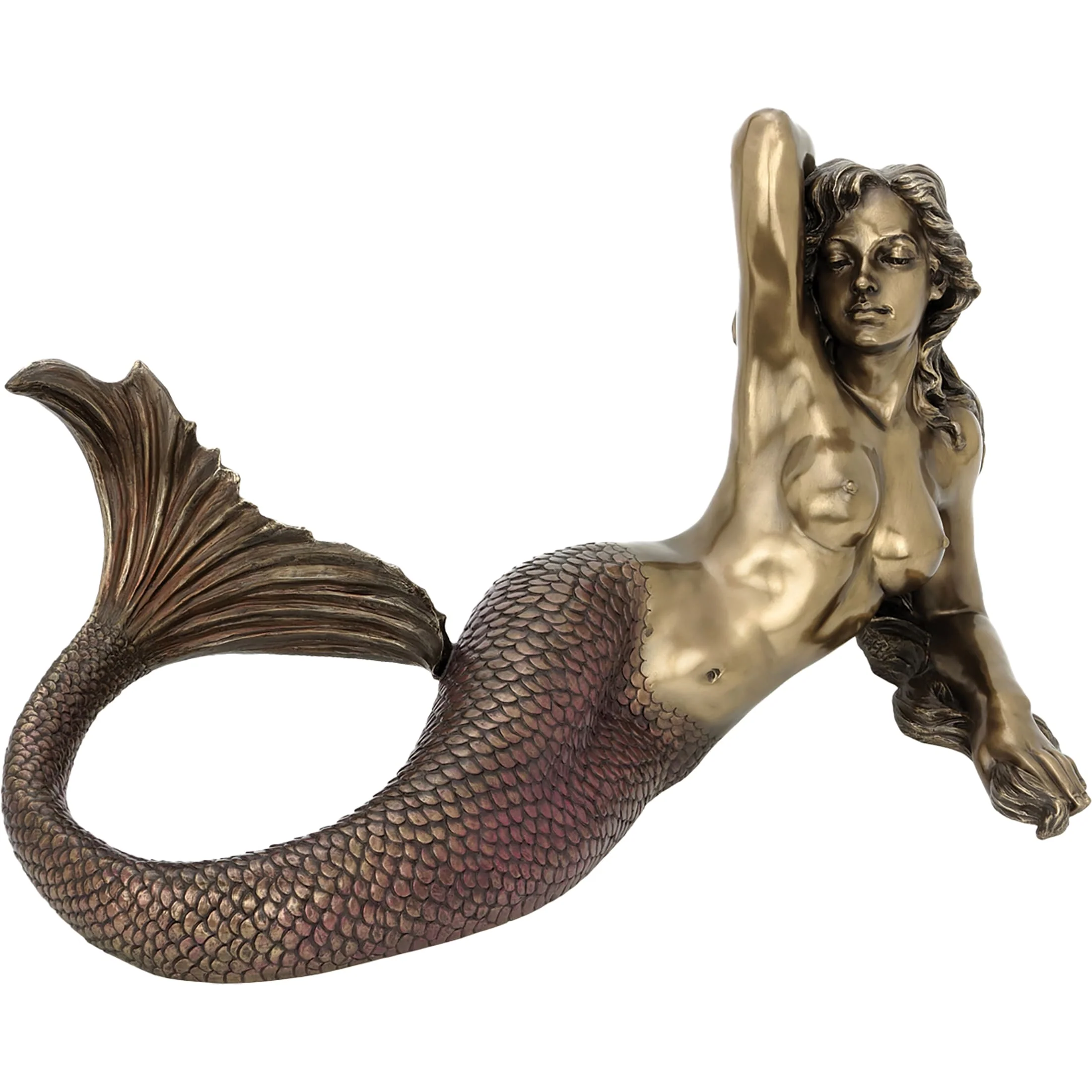 Mermaid Bronze Statue – 64×32×37 cm Enchanting Sea Siren — additional product image 2 from ArtStatues