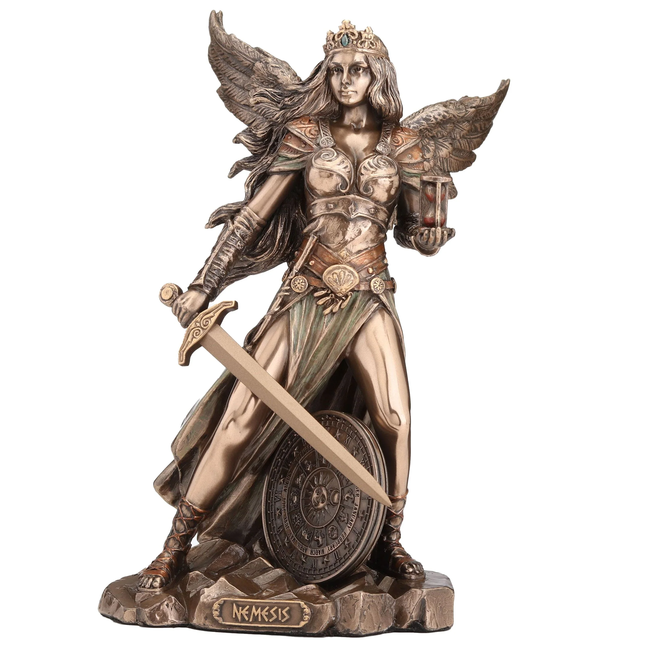 Nemesis Greek Goddess Statue – Veronese Bronze, 21.5 cm — additional product image 3 from ArtStatues