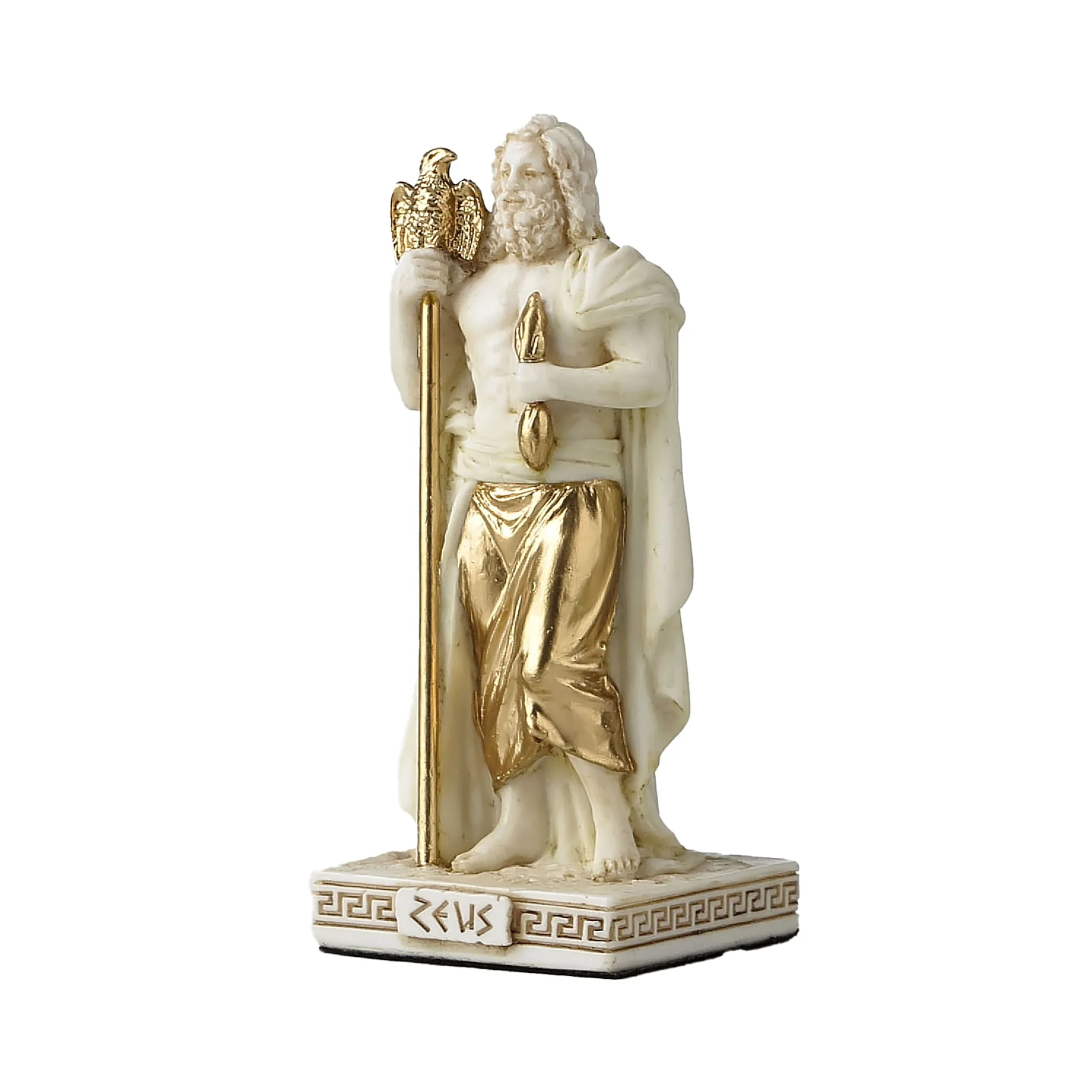 Zeus Resin Statue – 8.5 cm with Gold Accents — additional product image 2 from ArtStatues
