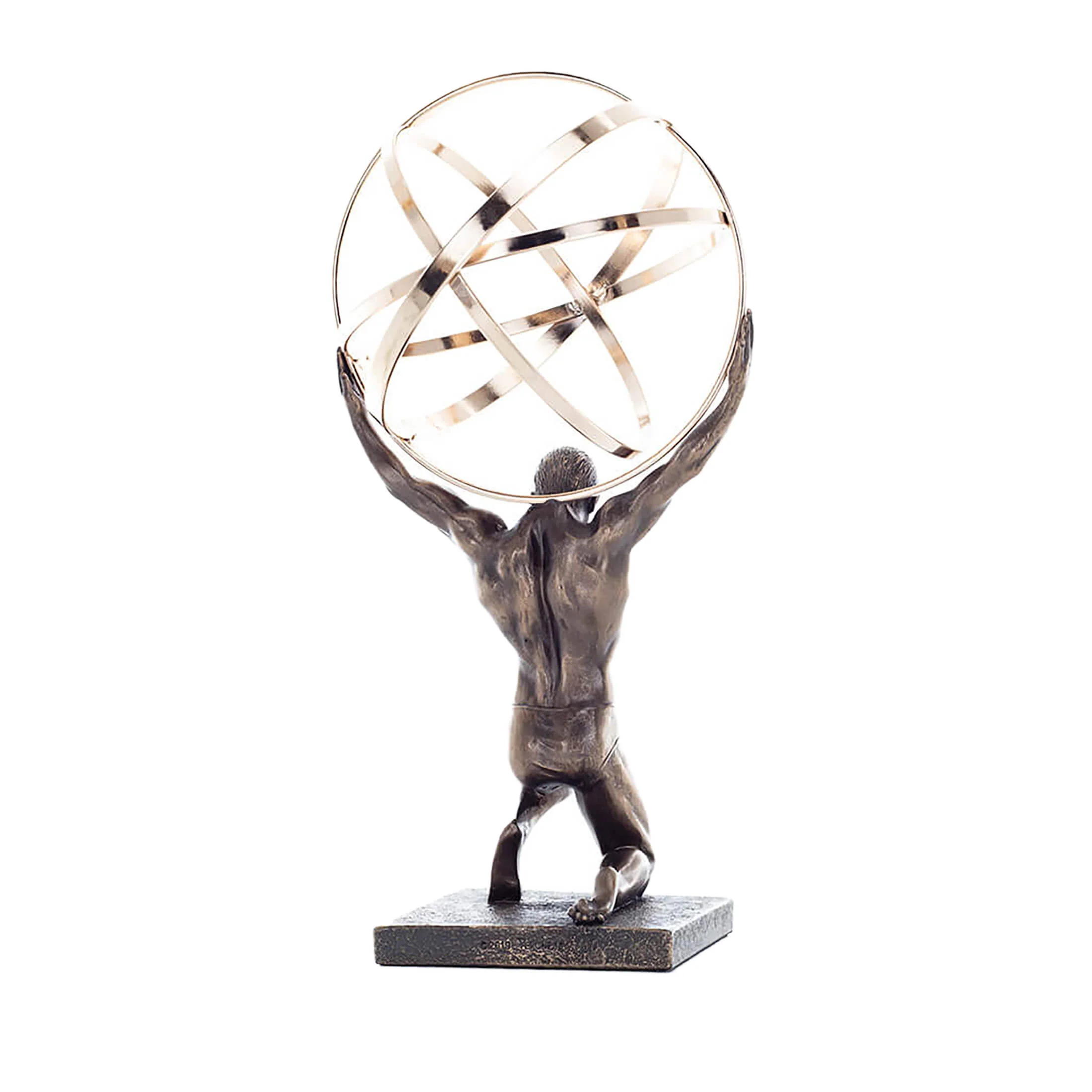 Atlas Titan Statue – Cold-Cast Bronze, 20.5 cm Mythology Figurine — additional product image 3 from ArtStatues
