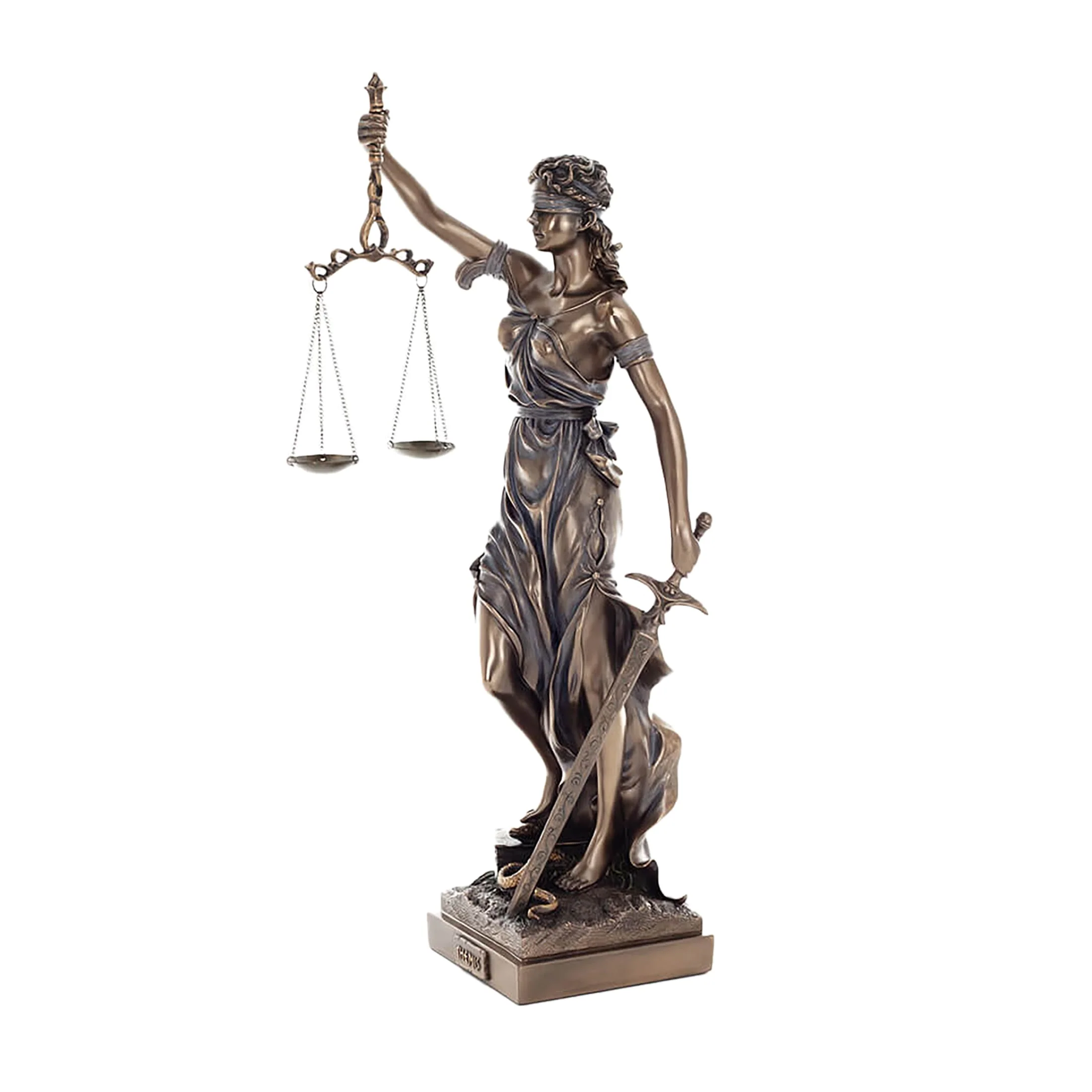 Themis Goddess of Justice Statue – 50cm Bronze Figurine by Veronese — additional product image 2 from ArtStatues