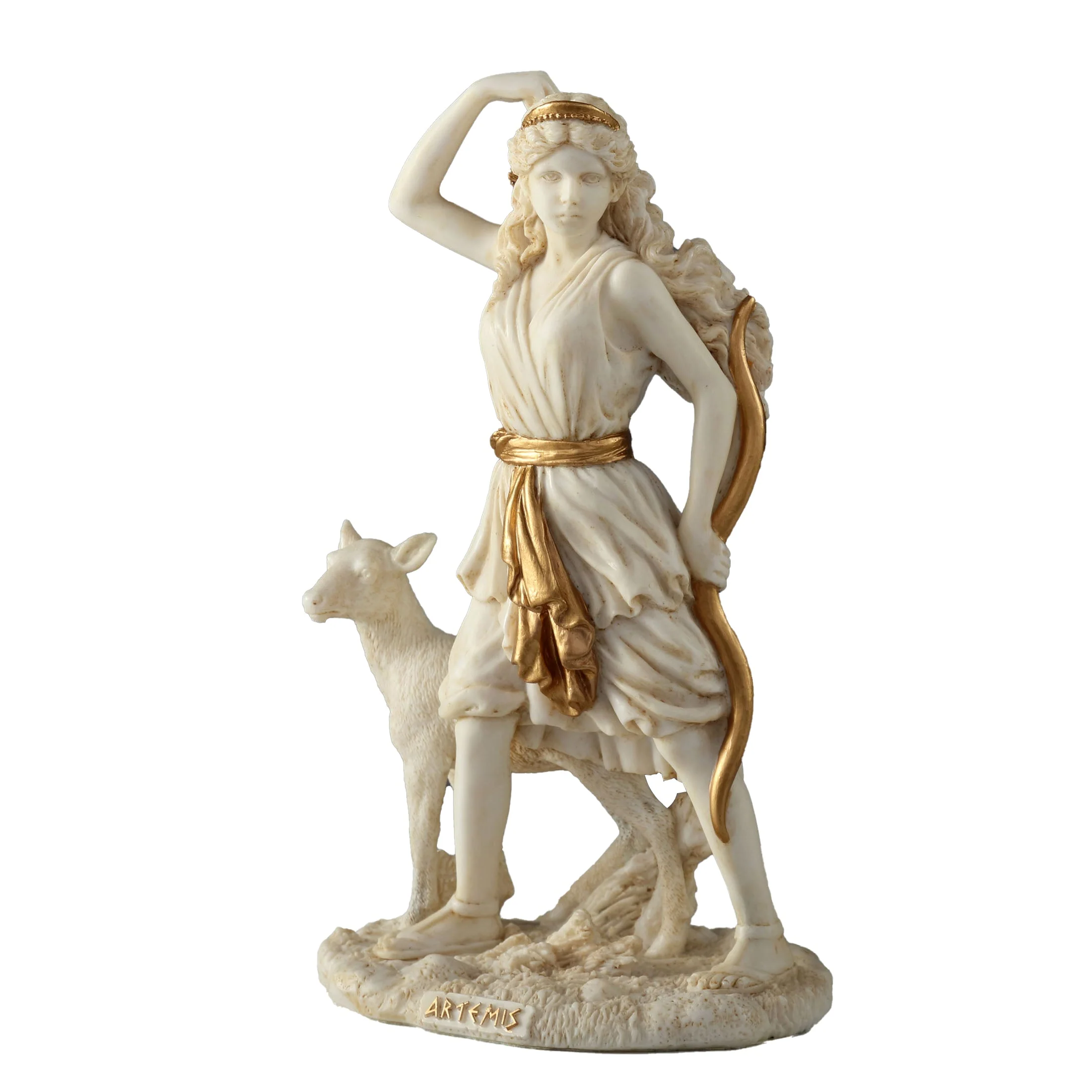 Artemis The Greek Goddess Of The Hunt 16.5cm Veronese White Statue — additional product image 2 from ArtStatues