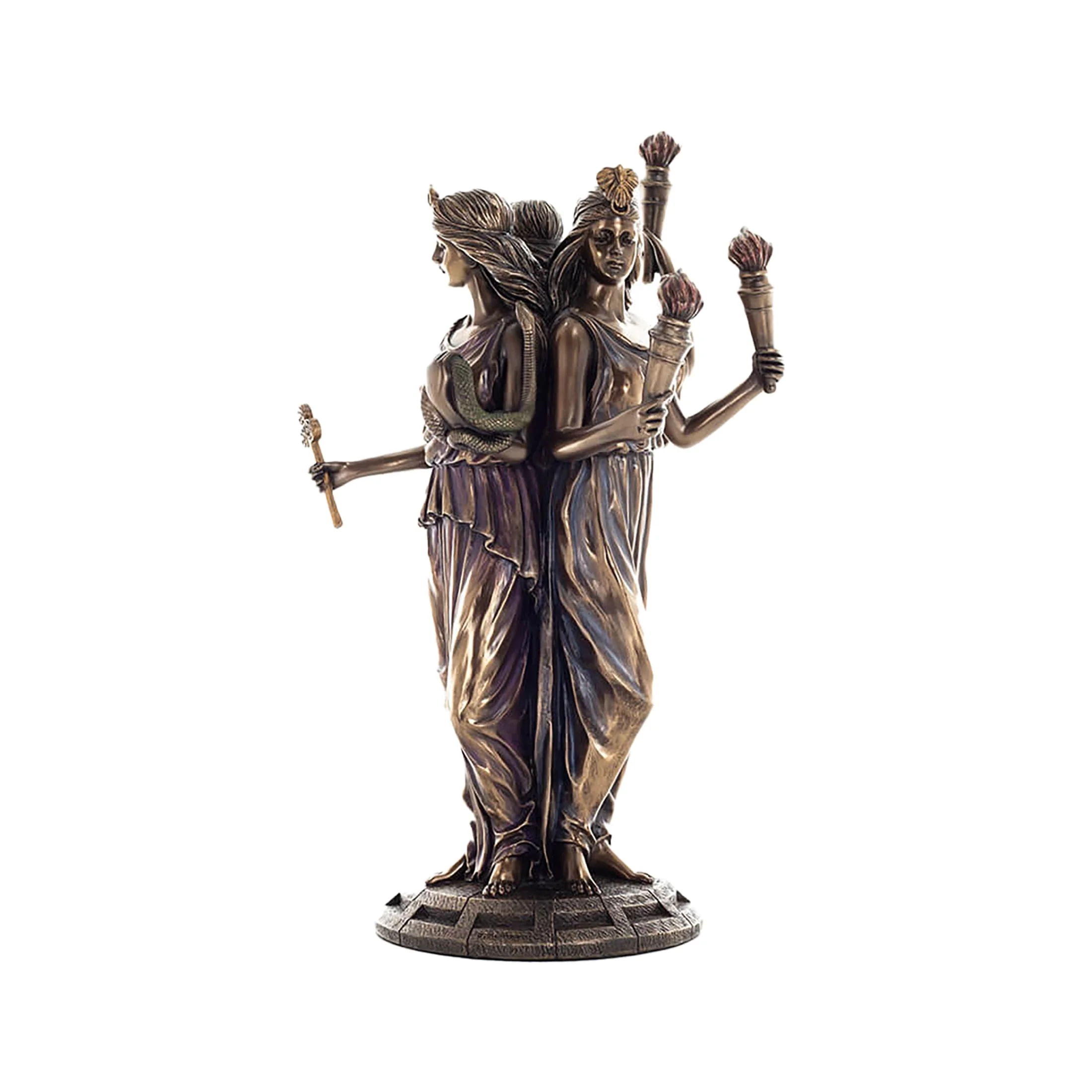 Hecate Triple Goddess Bronze Statue 30cm Witchcraft & Moon Deity — additional product image 2 from ArtStatues