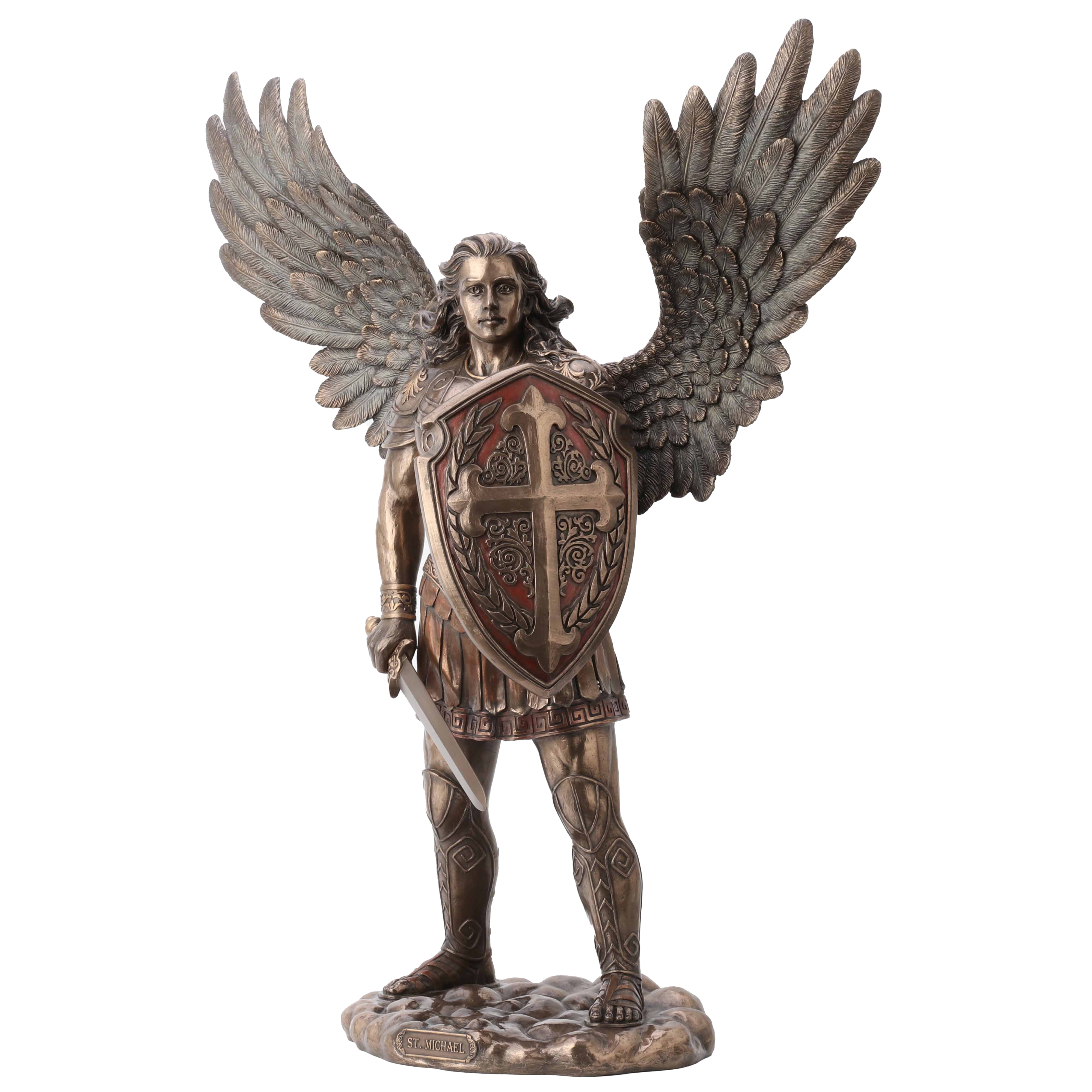Saint Michael With Sword And Shield 73cm Veronese Statue — additional product image 2 from ArtStatues