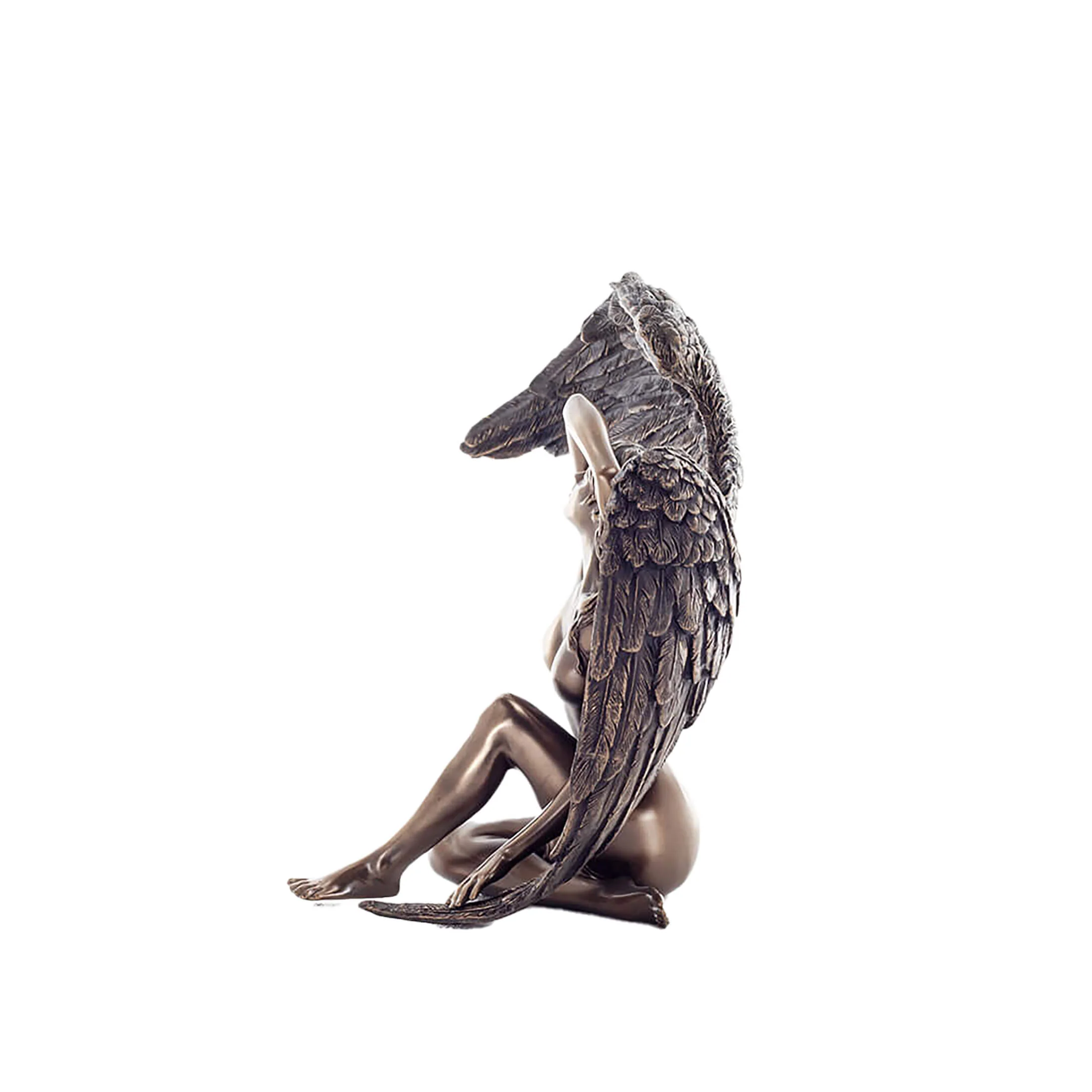 Fallen Angel Bronze Statue – 16.5 cm Symbol of Sorrow & Beauty — additional product image 2 from ArtStatues