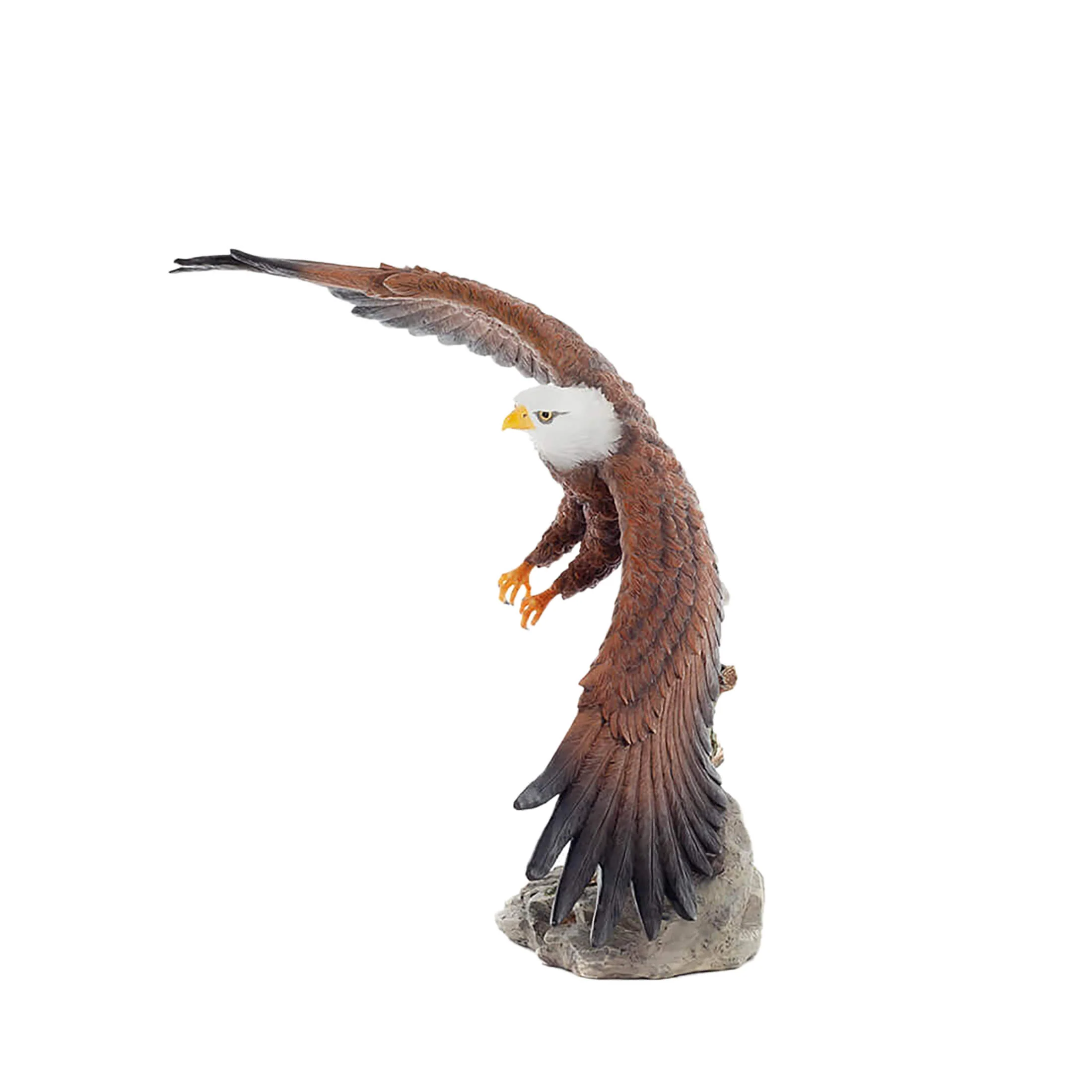 Bald Eagle Statue – 40x29cm Veronese Cold-Cast Bronze Majestic American Symbol Figurine — additional product image 2 from ArtStatues