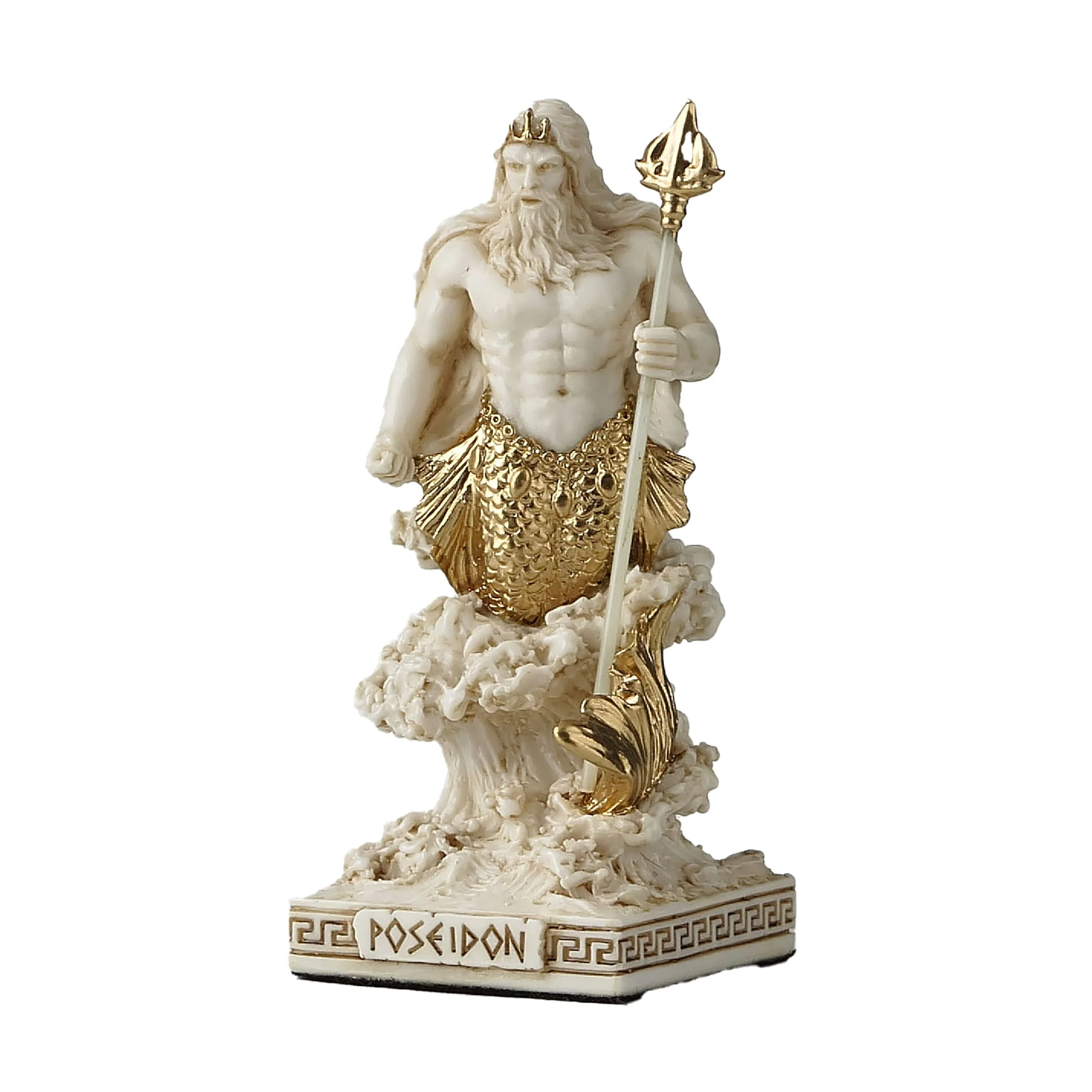Poseidon Resin Statue with Trident – 8.8 cm, Gold Accents — additional product image 2 from ArtStatues
