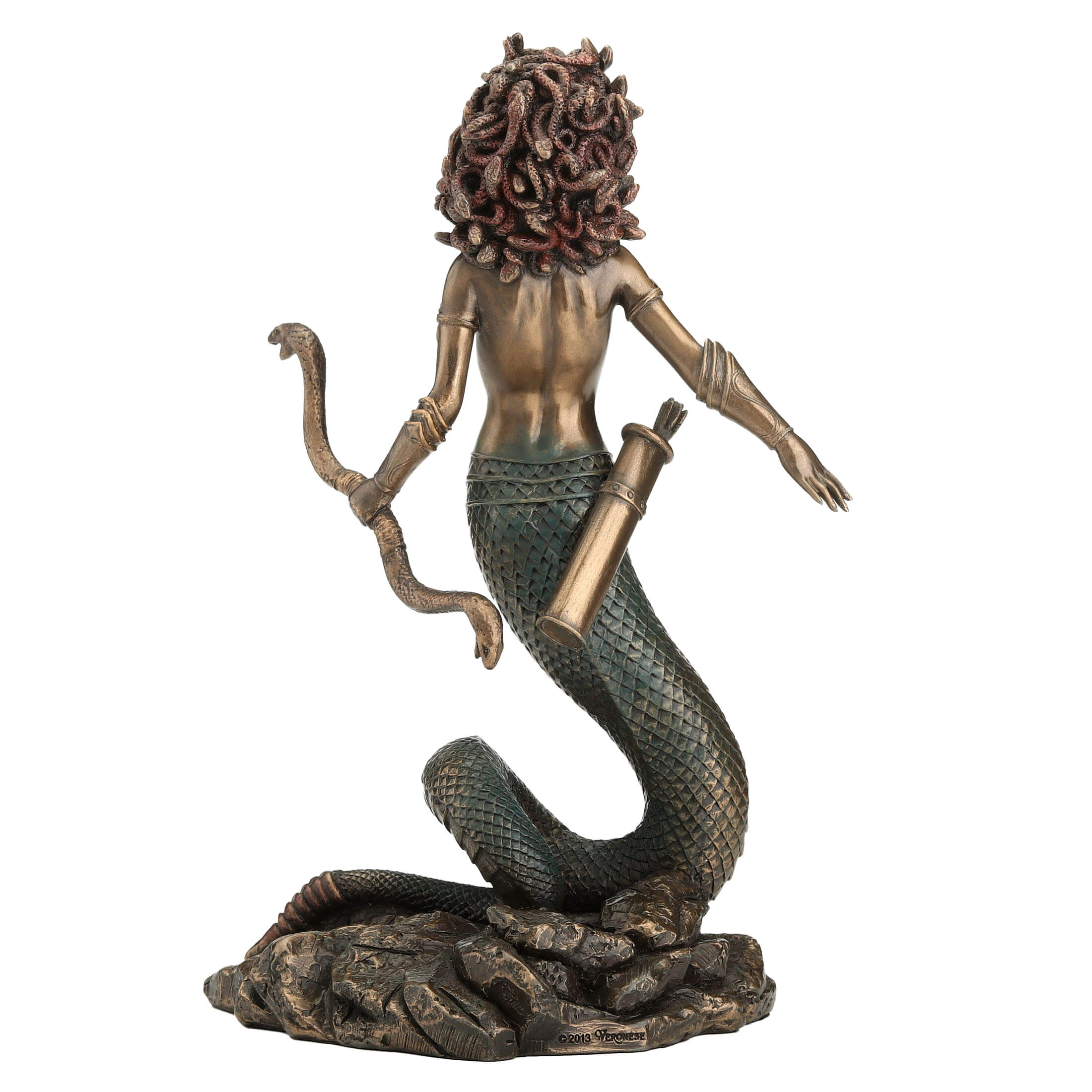 Medusa Archer Statue – 22cm Veronese Cold-Cast Bronze Greek Mythology Figurine — additional product image 3 from ArtStatues