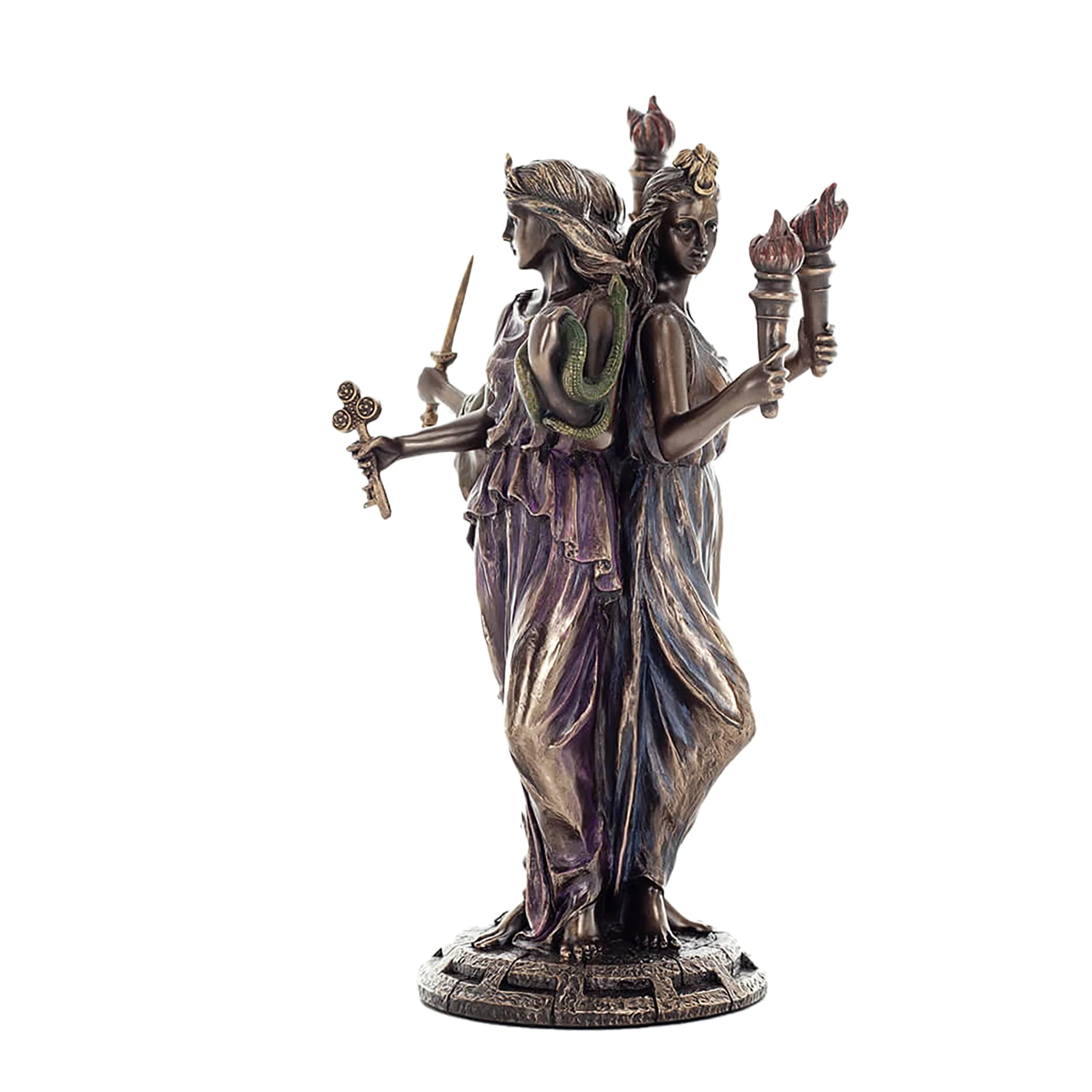 Hecate Triple Goddess – 21cm Veronese Cold-Cast Bronze Statue — additional product image 2 from ArtStatues