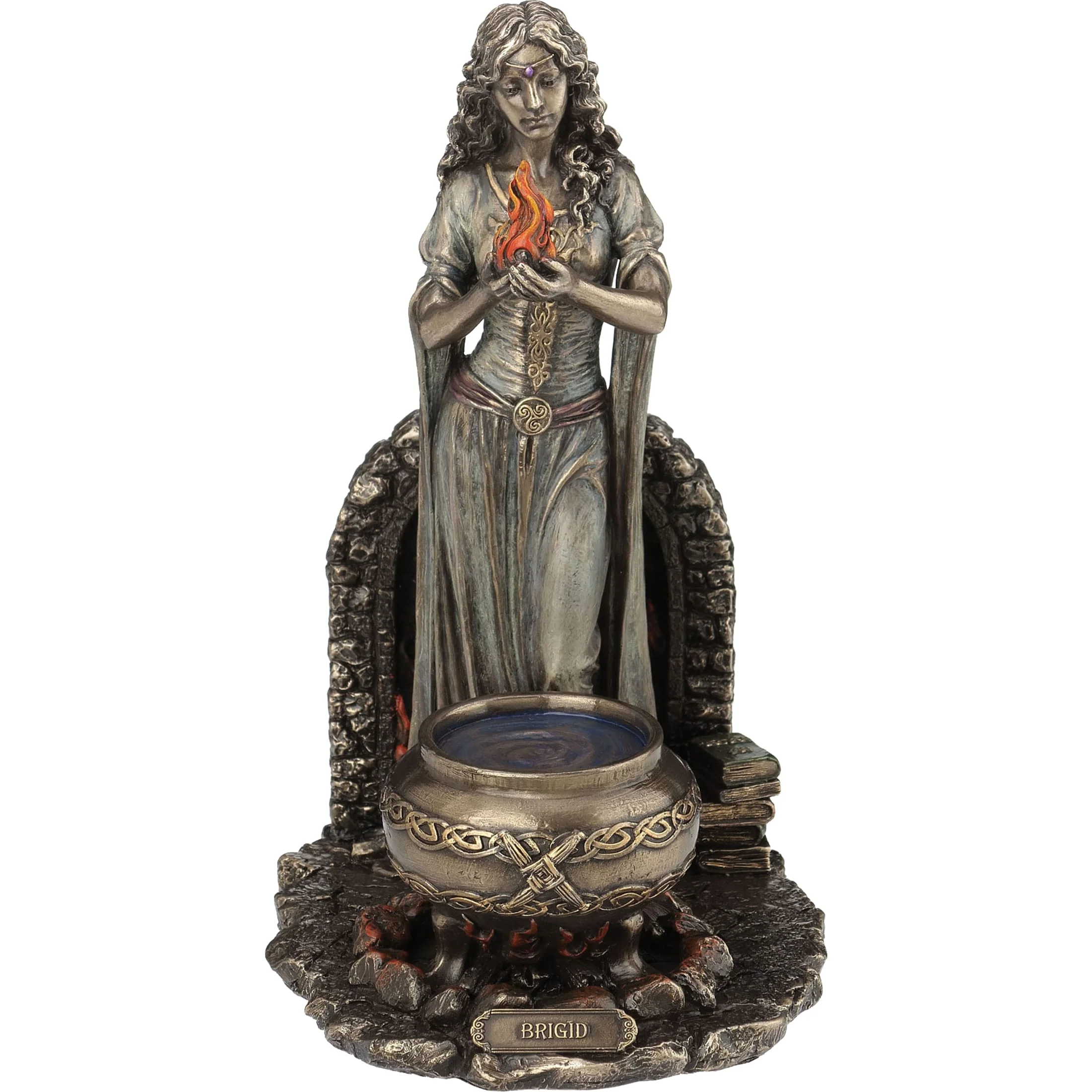 Brigid Celtic Goddess Bronze Statue – Cold-Cast