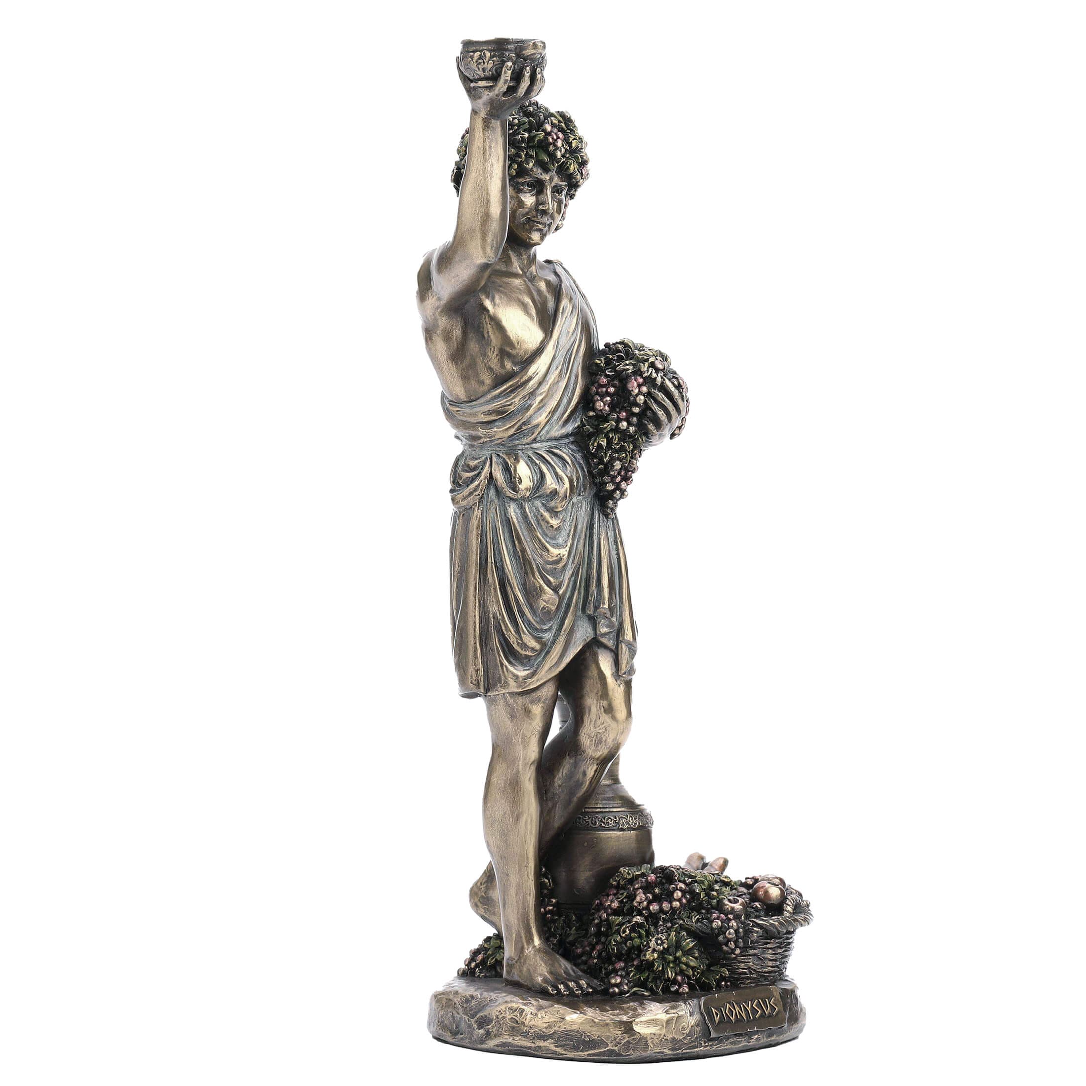 Dionysus Cold-Cast Bronze Statue – 28 cm Greek God of Wine — additional product image 3 from ArtStatues