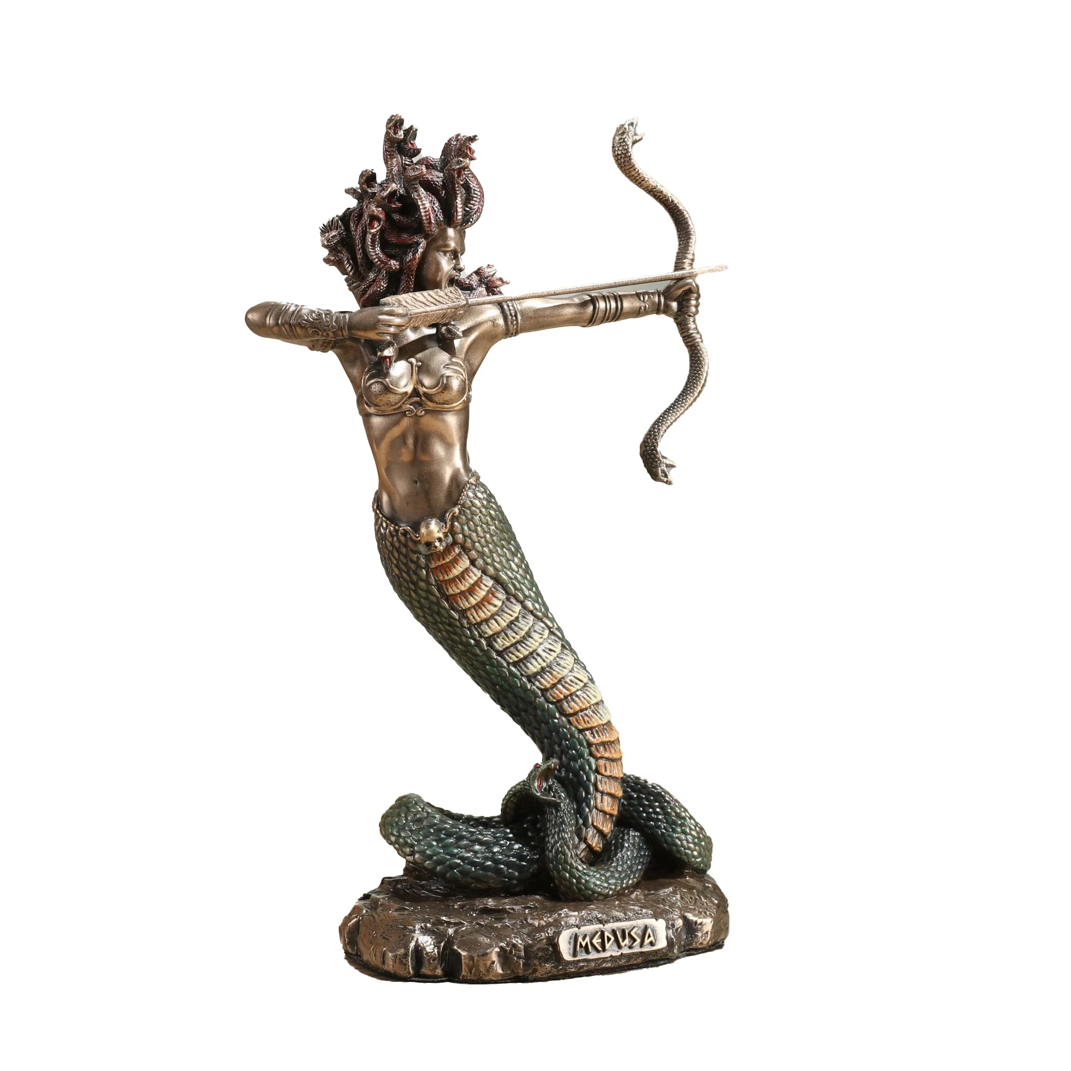 Furious Medusa Shooting Arrow 15.5cm Veronese Statue — additional product image 2 from ArtStatues