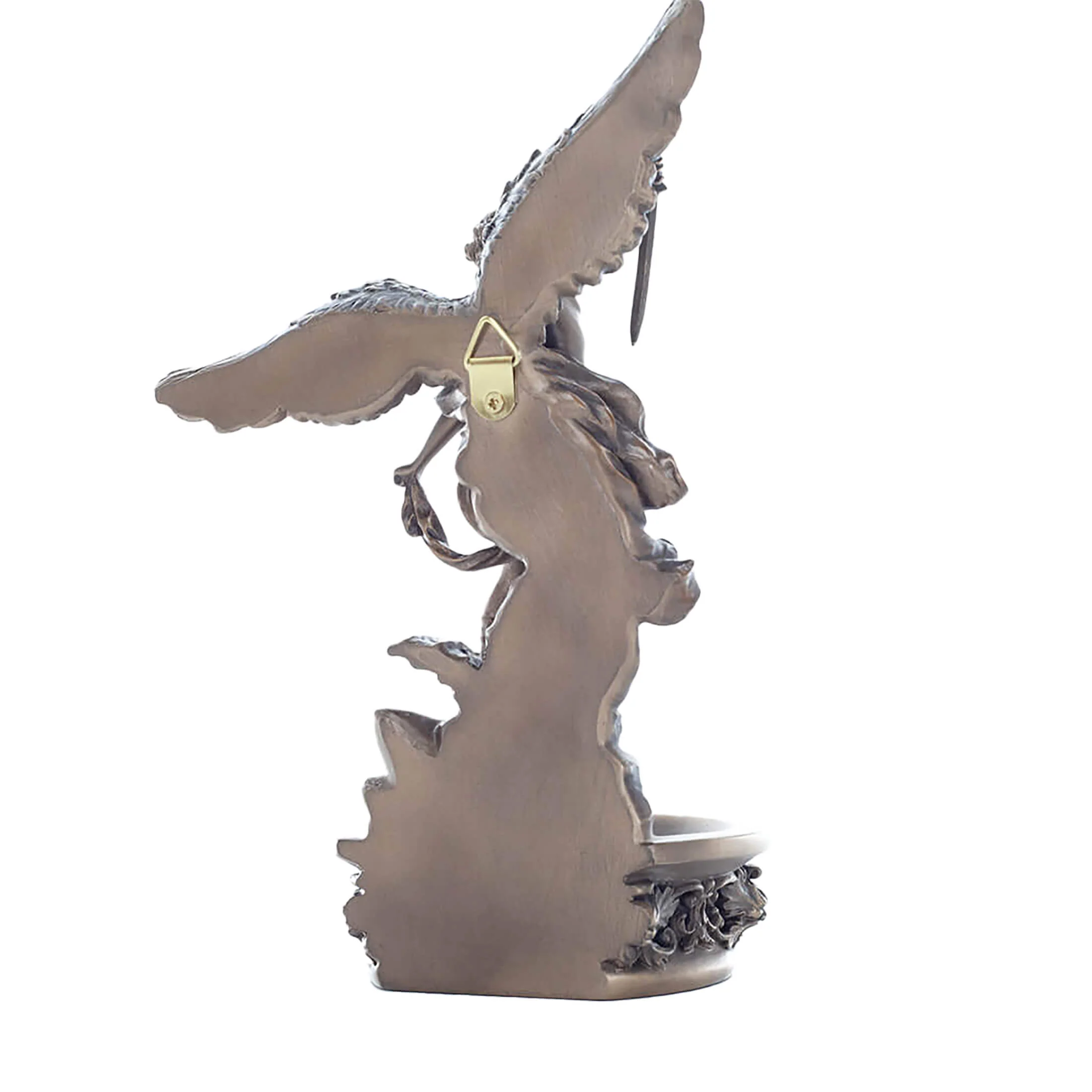 Saint Michael Bronze Holy Water Font – 21 cm Defender of Heaven — additional product image 3 from ArtStatues