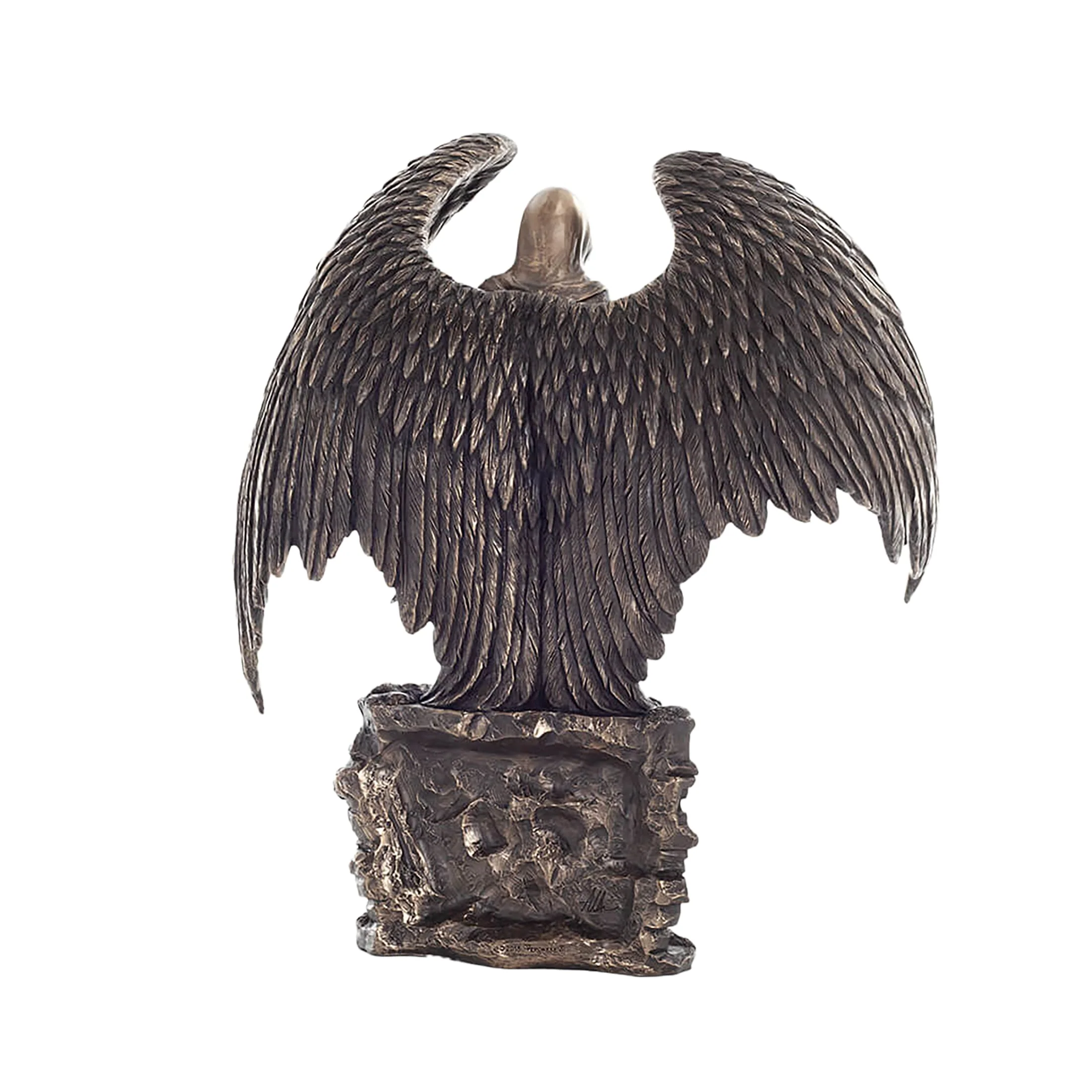 Dark Angel of Death Bronze Statue – 28×32.5 cm Gothic Fantasy — additional product image 3 from ArtStatues