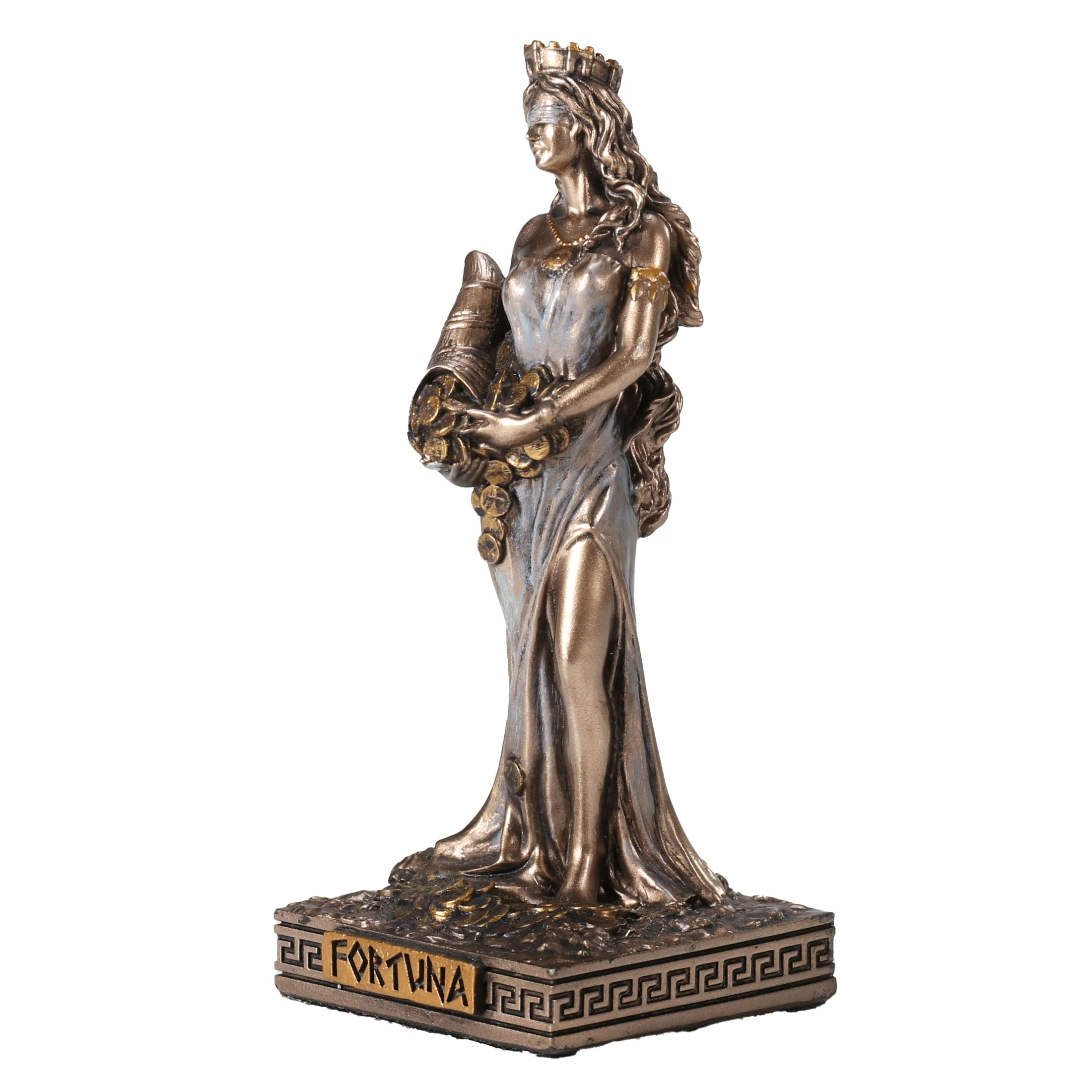 Fortuna - Tyche The Greek Goddess Of Fortune And Luck 9cm Veronese Statue — additional product image 4 from ArtStatues