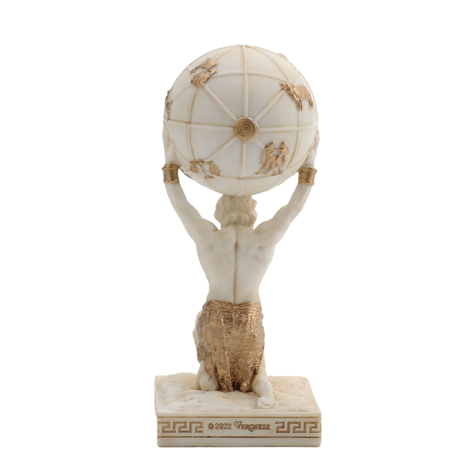 Atlas Greek Titan Bearer Of The Sky 9.5cm Veronese White Statue — additional product image 4 from ArtStatues