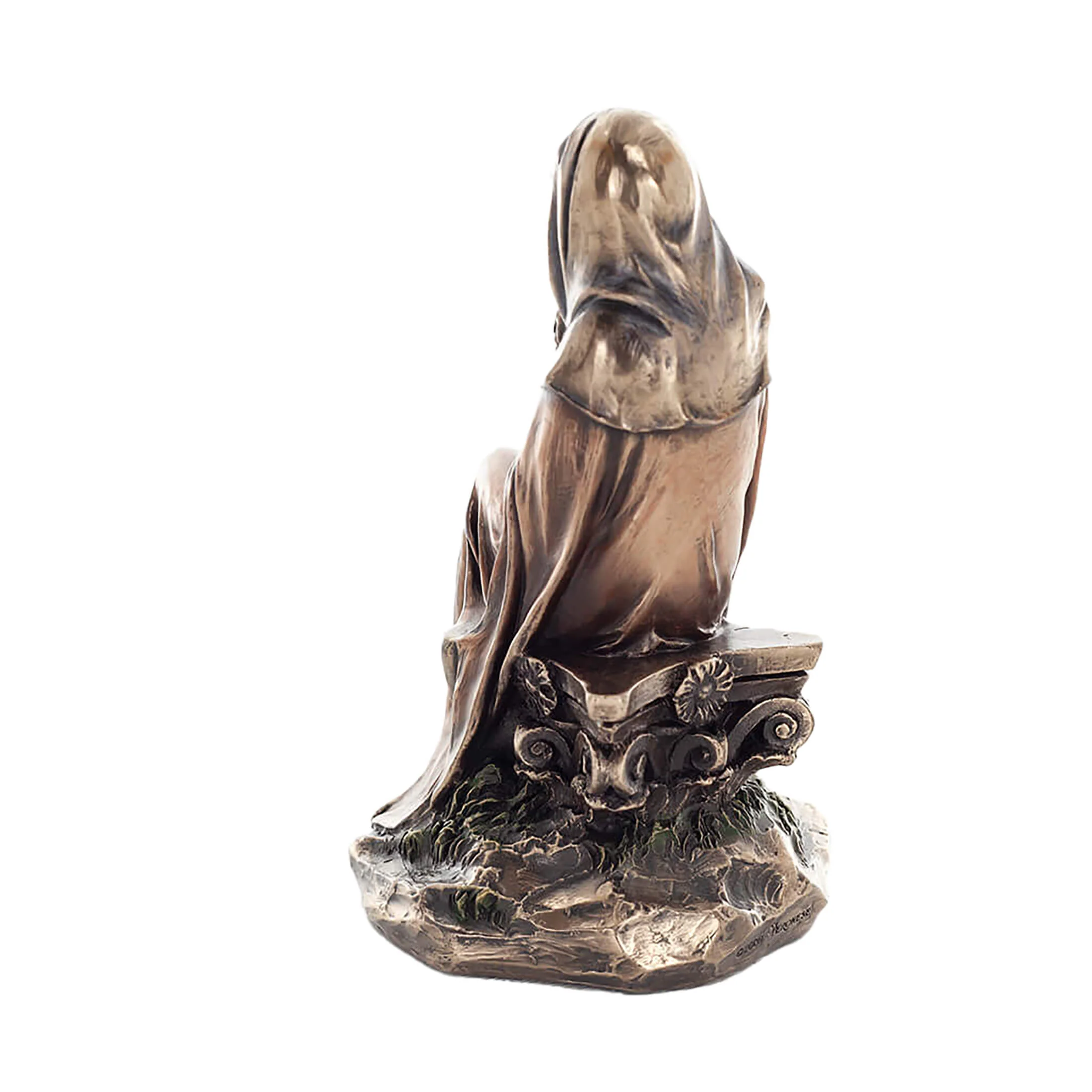 Virgin Mary & Baby Jesus 17cm Veronese Cold-Cast Bronze Statue – Madonna & Child Figurine — additional product image 3 from ArtStatues