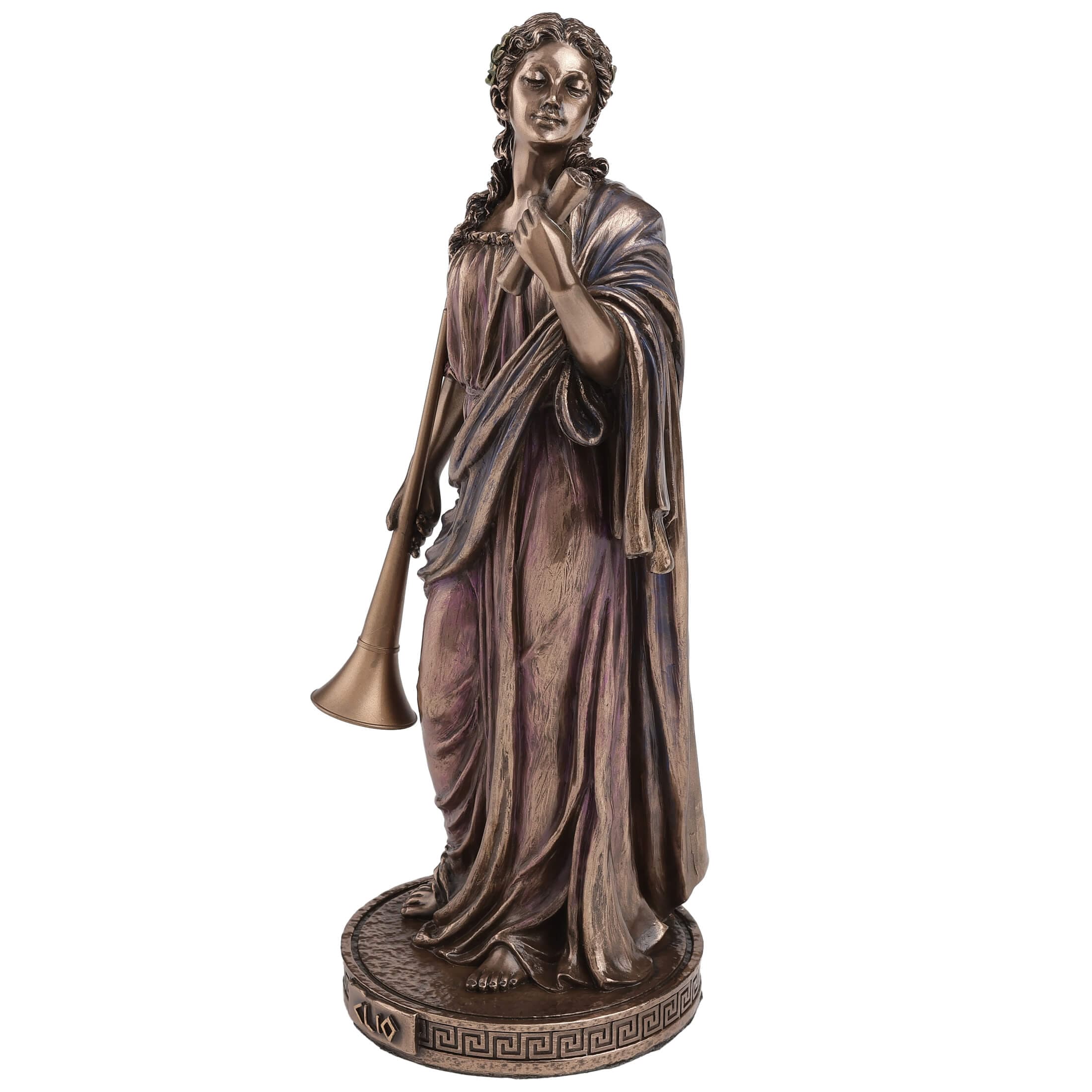 Clio Muse of History Statue - 23 cm Cold-Cast Bronze by Veronese — additional product image 3 from ArtStatues