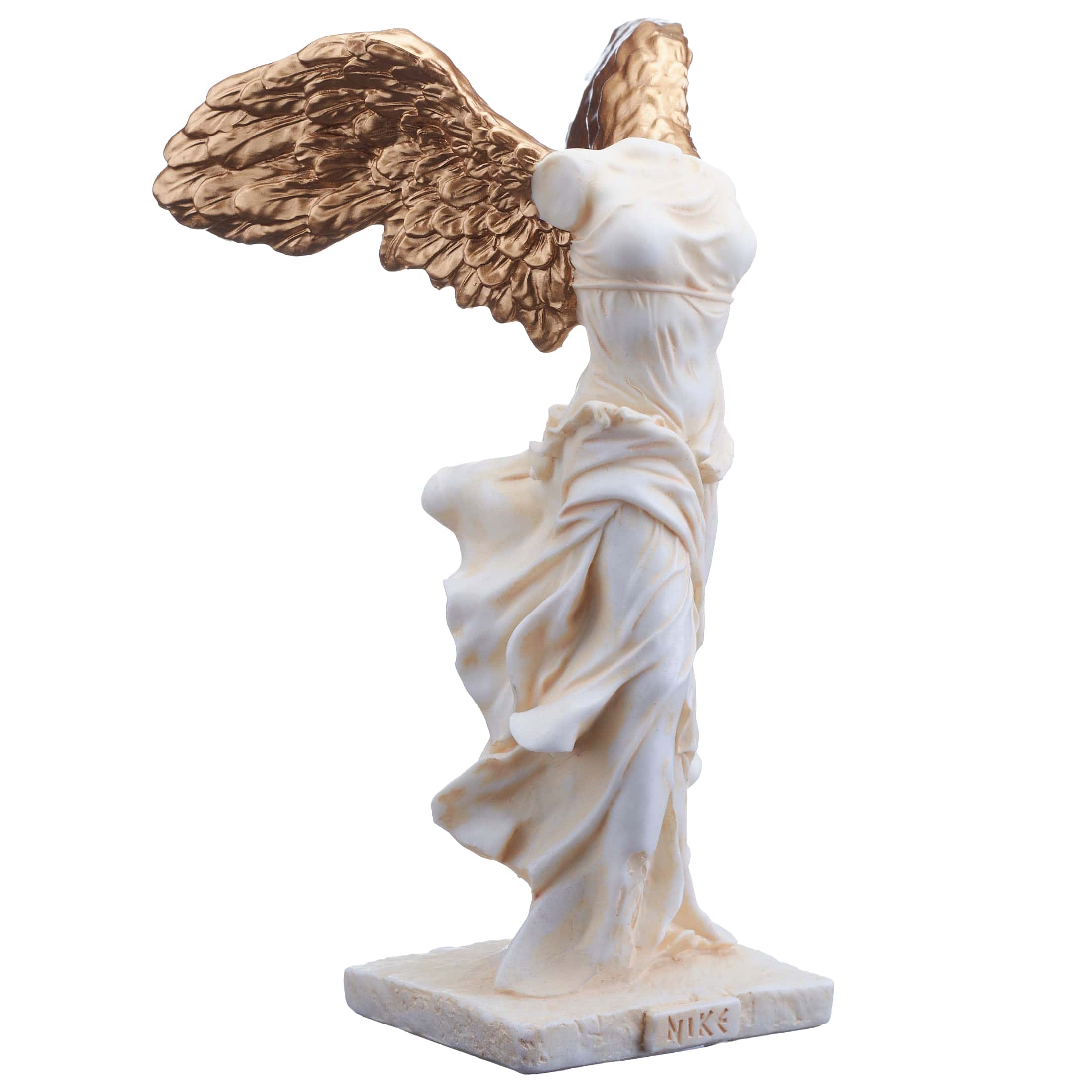 Nike Greek Goddess Of Victory 14cm White and Gold Resin Veronese Statue — additional product image 4 from ArtStatues