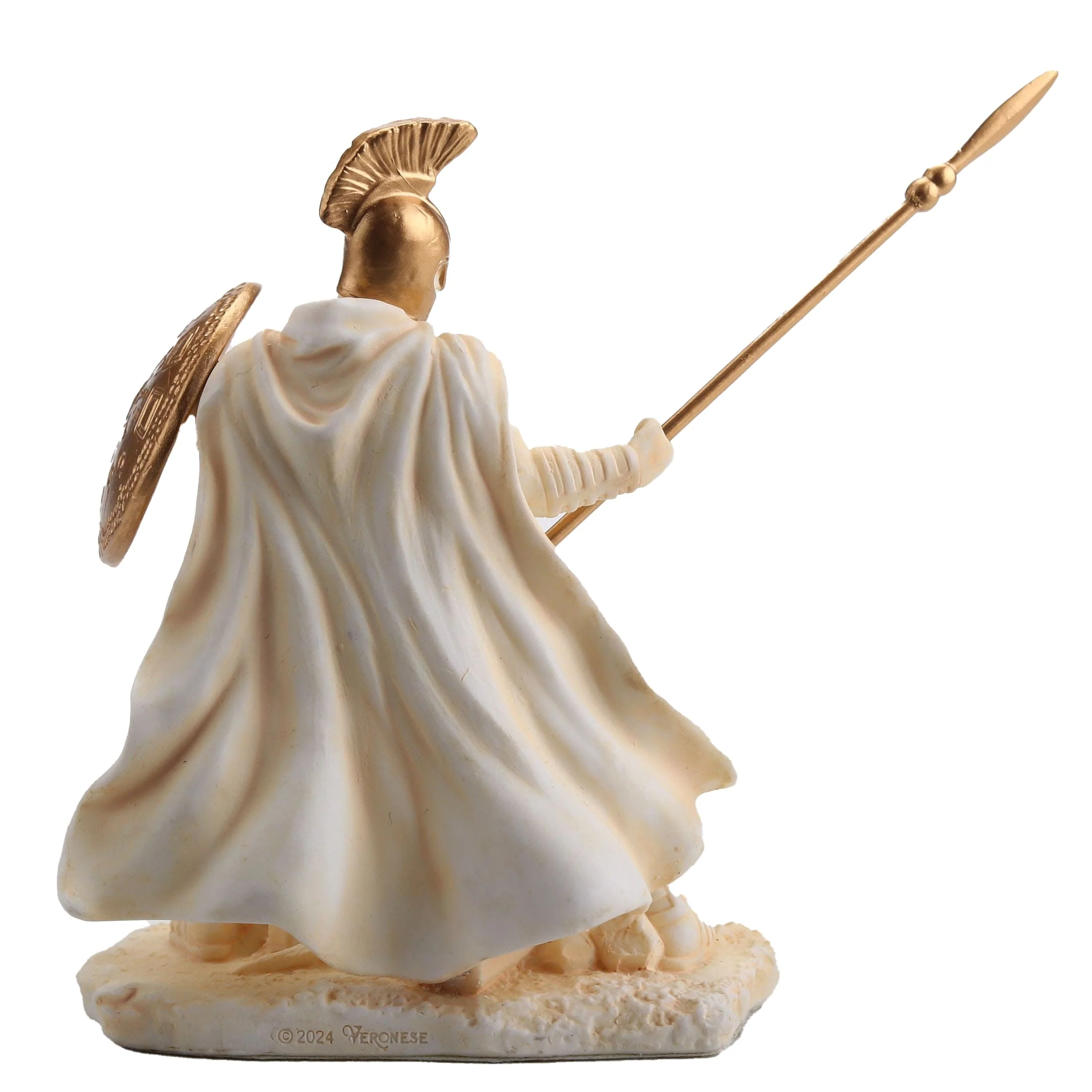 Hector Trojan Warrior Statue – White & Gold, 9.5 cm — additional product image 3 from ArtStatues
