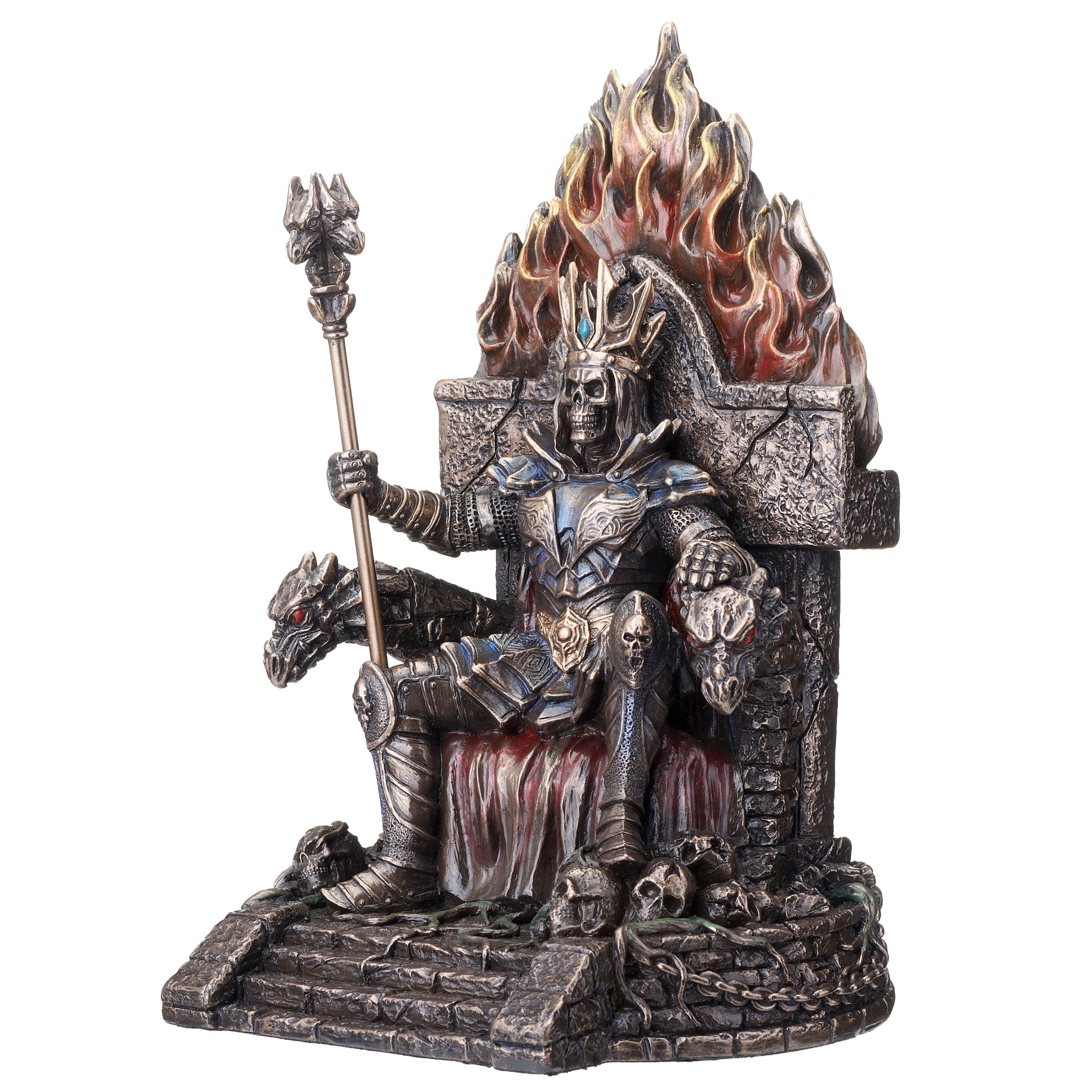 Undead King on Throne Statue – Veronese Bronze, 22×15 cm — additional product image 2 from ArtStatues