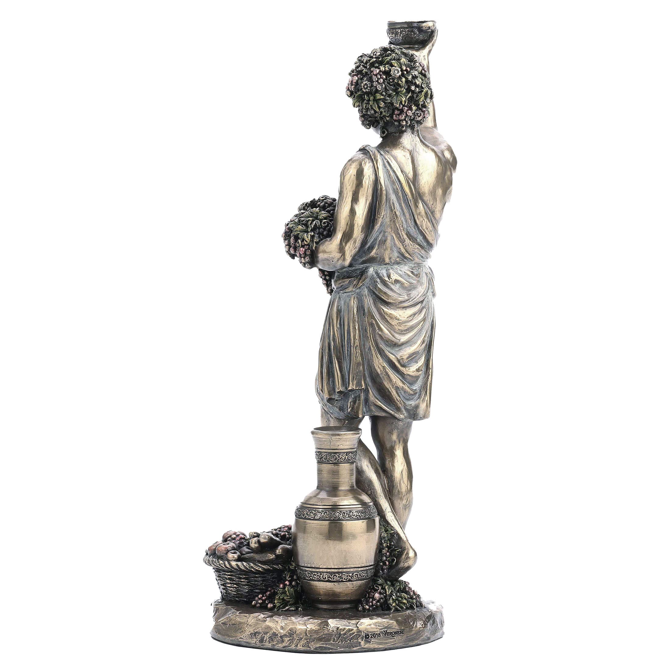 Dionysus Cold-Cast Bronze Statue – 28 cm Greek God of Wine — additional product image 4 from ArtStatues