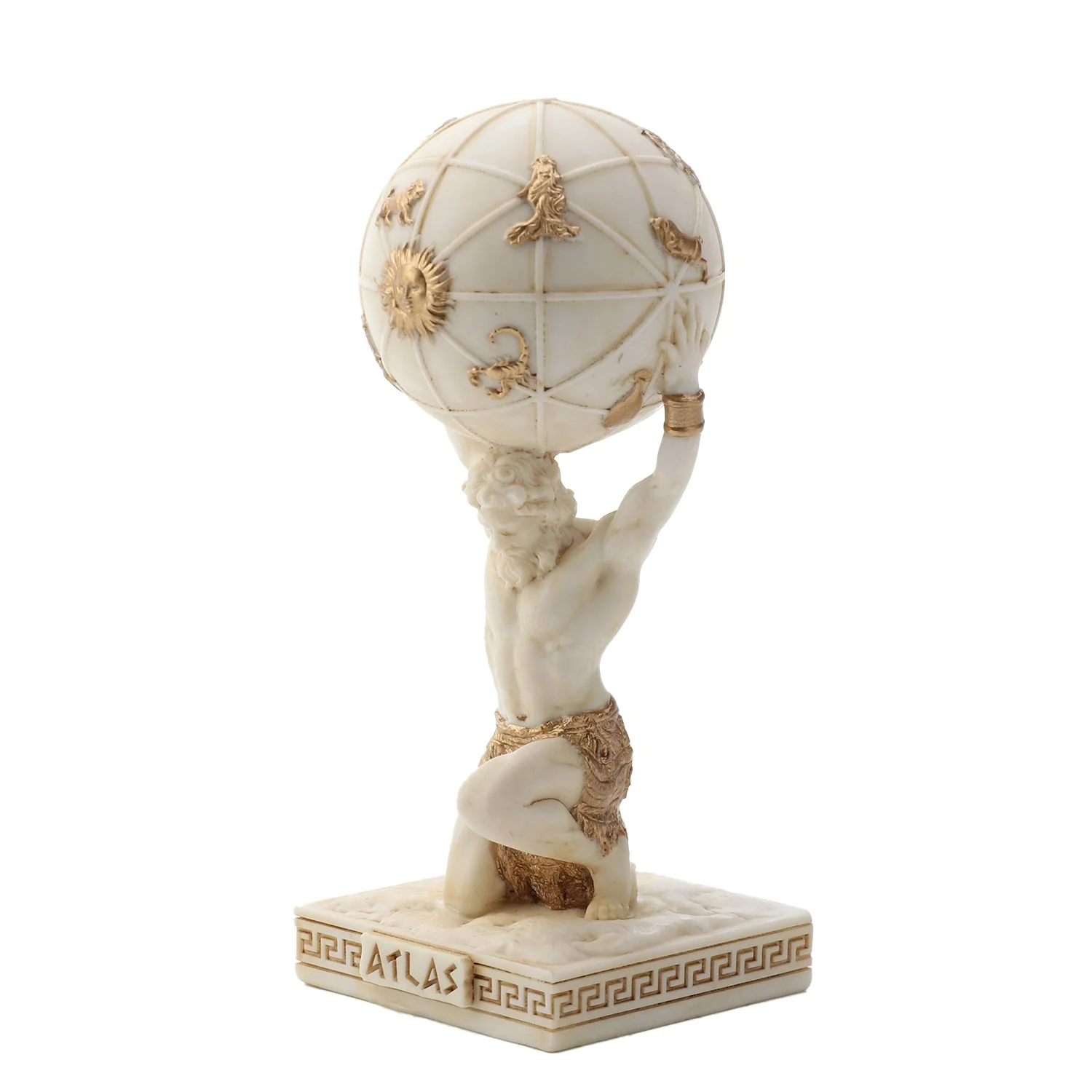 Atlas Greek Titan Bearer Of The Sky 9.5cm Veronese White Statue — additional product image 3 from ArtStatues