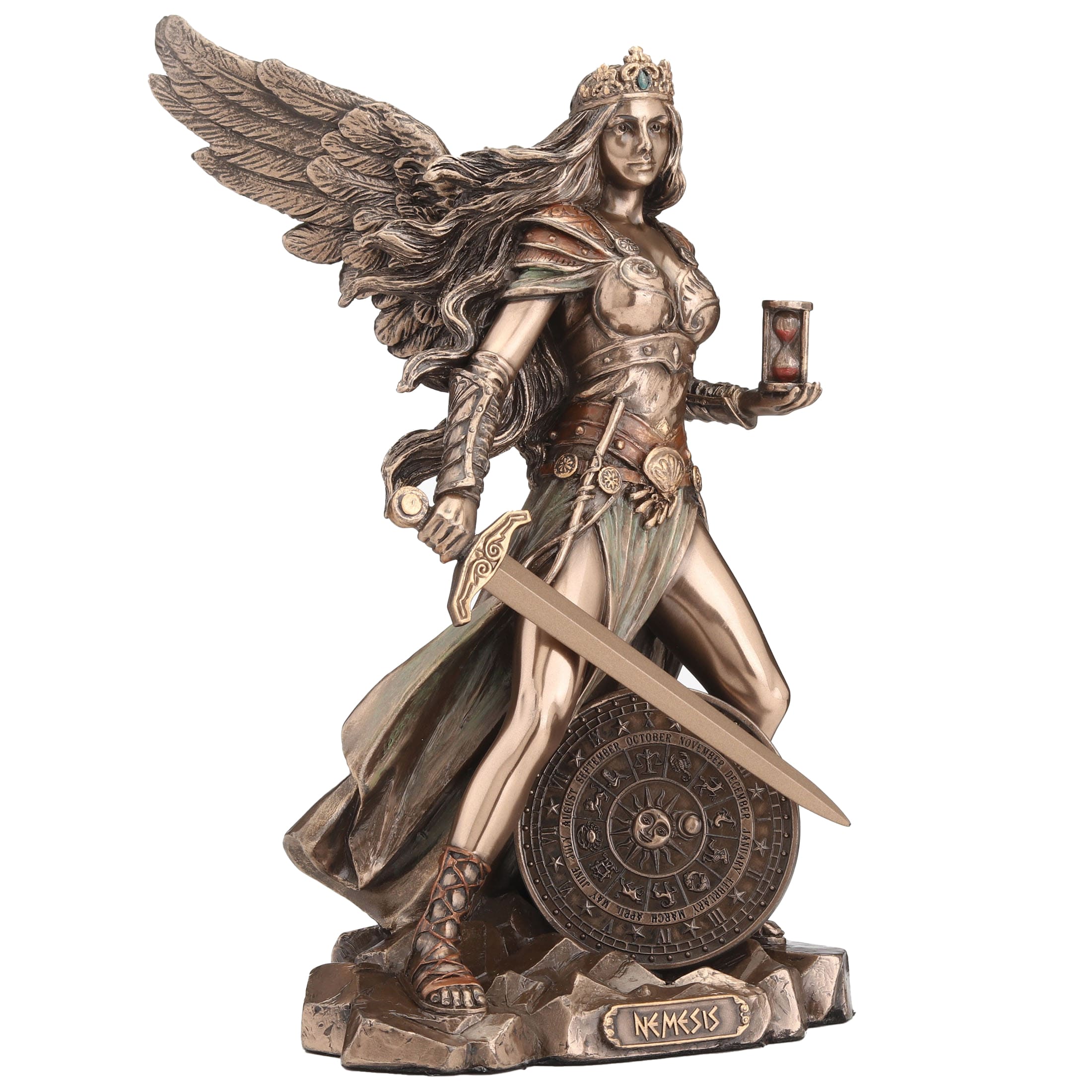 Nemesis Greek Goddess Statue – Veronese Bronze, 21.5 cm — additional product image 2 from ArtStatues