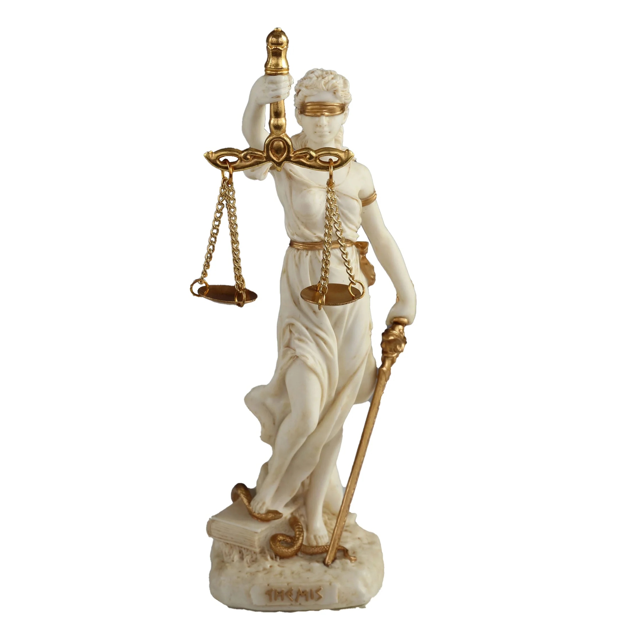 Themis Greek Goddess Of Justice 16.5cm Veronese White Statue — additional product image 2 from ArtStatues