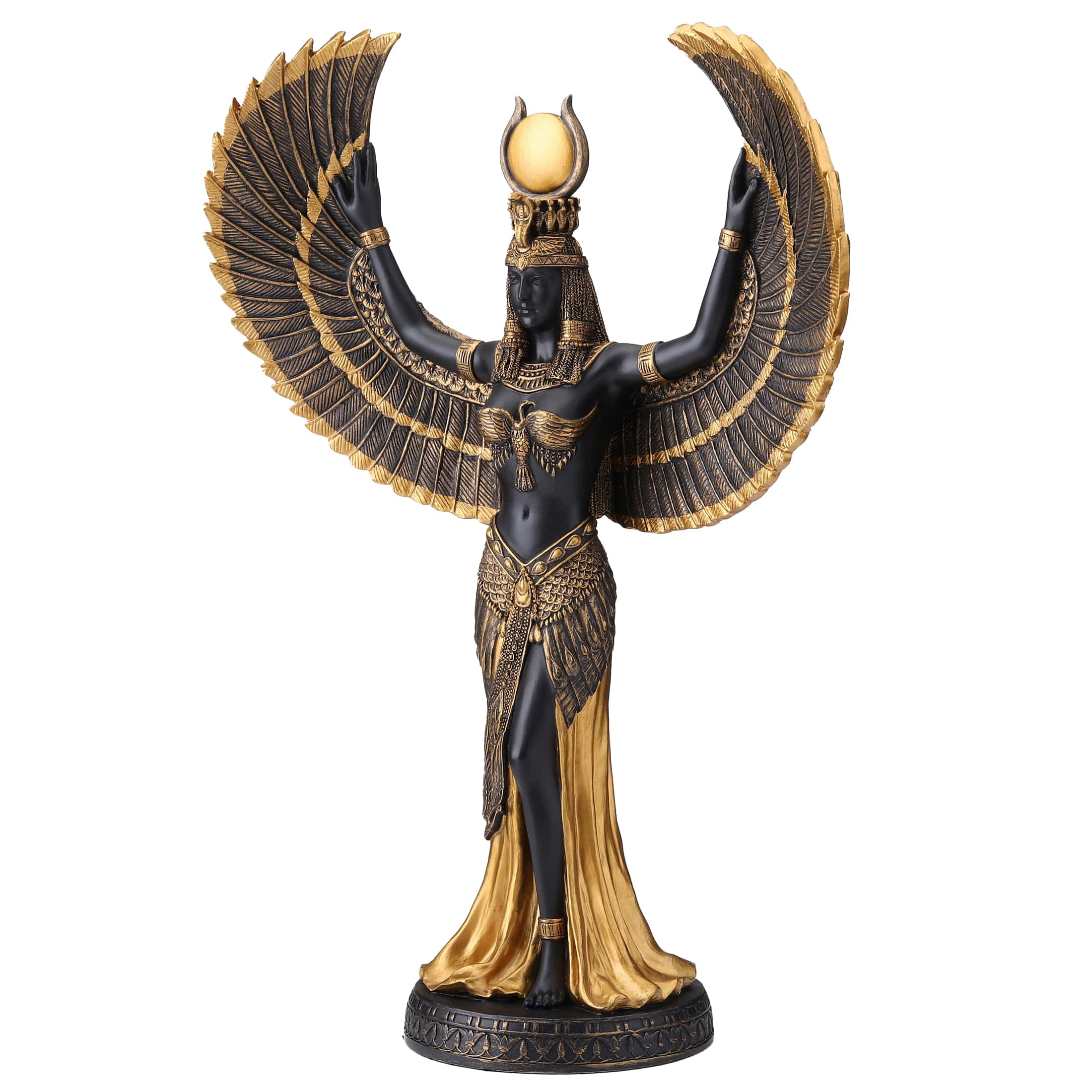 Isis Egyptian God 34cm Black and Gold Veronese Statue — additional product image 2 from ArtStatues