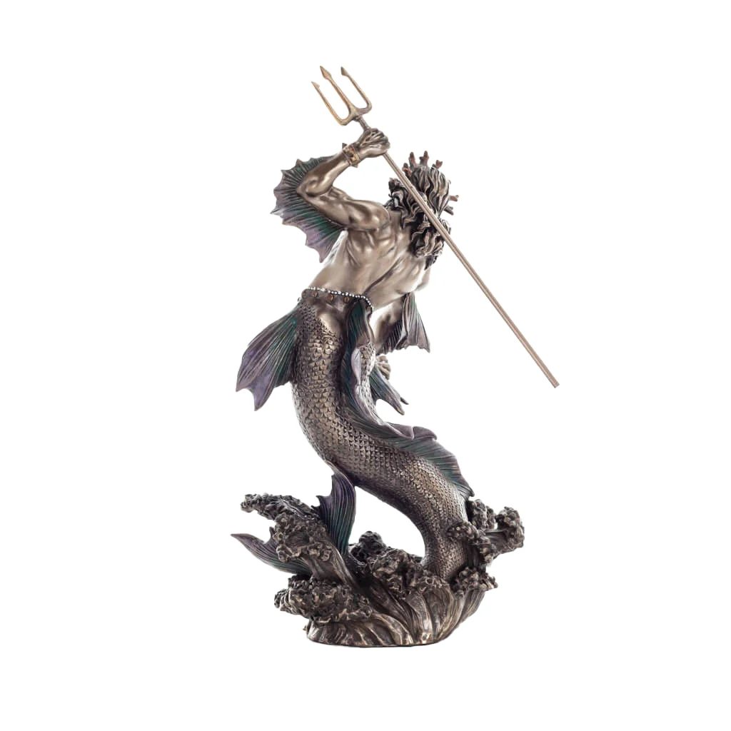 Poseidon Greek Olympian God 28,5cm Veronese Statue — additional product image 2 from ArtStatues