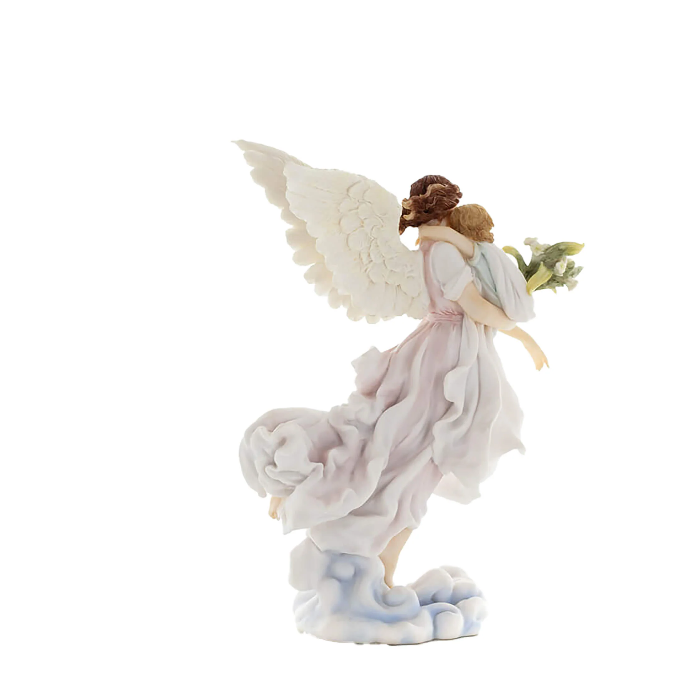 Guardian Angel with Child 27cm Hand-Painted Statue – Symbol of Love and Protection — additional product image 4 from ArtStatues